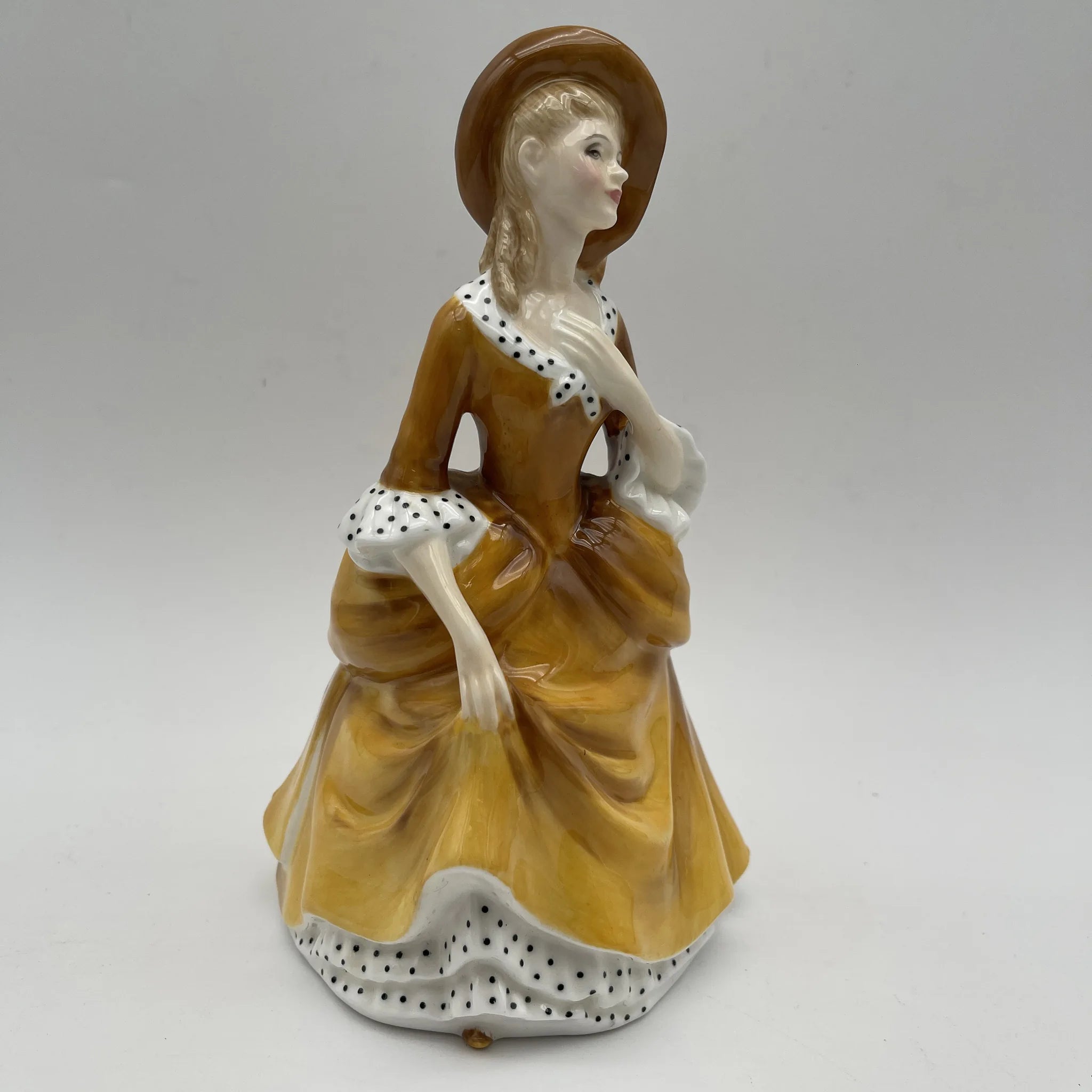 【复古】公仔(陶瓷器人偶)/ Royal Doulton(皇家道尔顿)/ Sandra(桑德拉)/推测1970-1990年代/ Bone China /英国 /手绘