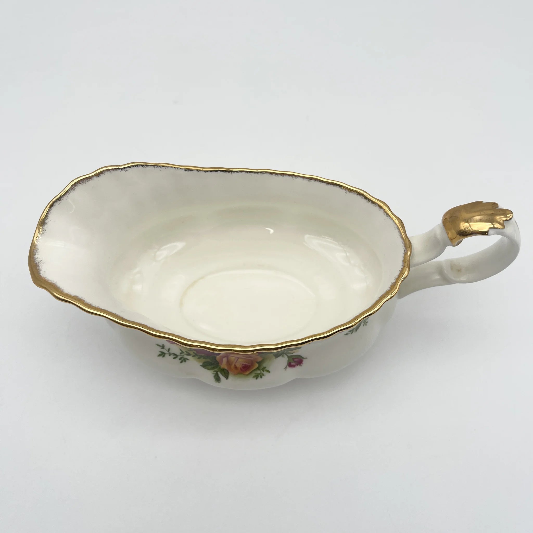 Royal Albert / Old Country Roses / 1973-1993 / Bone China /英国 /蒙特罗形状,植物艺术,金彩