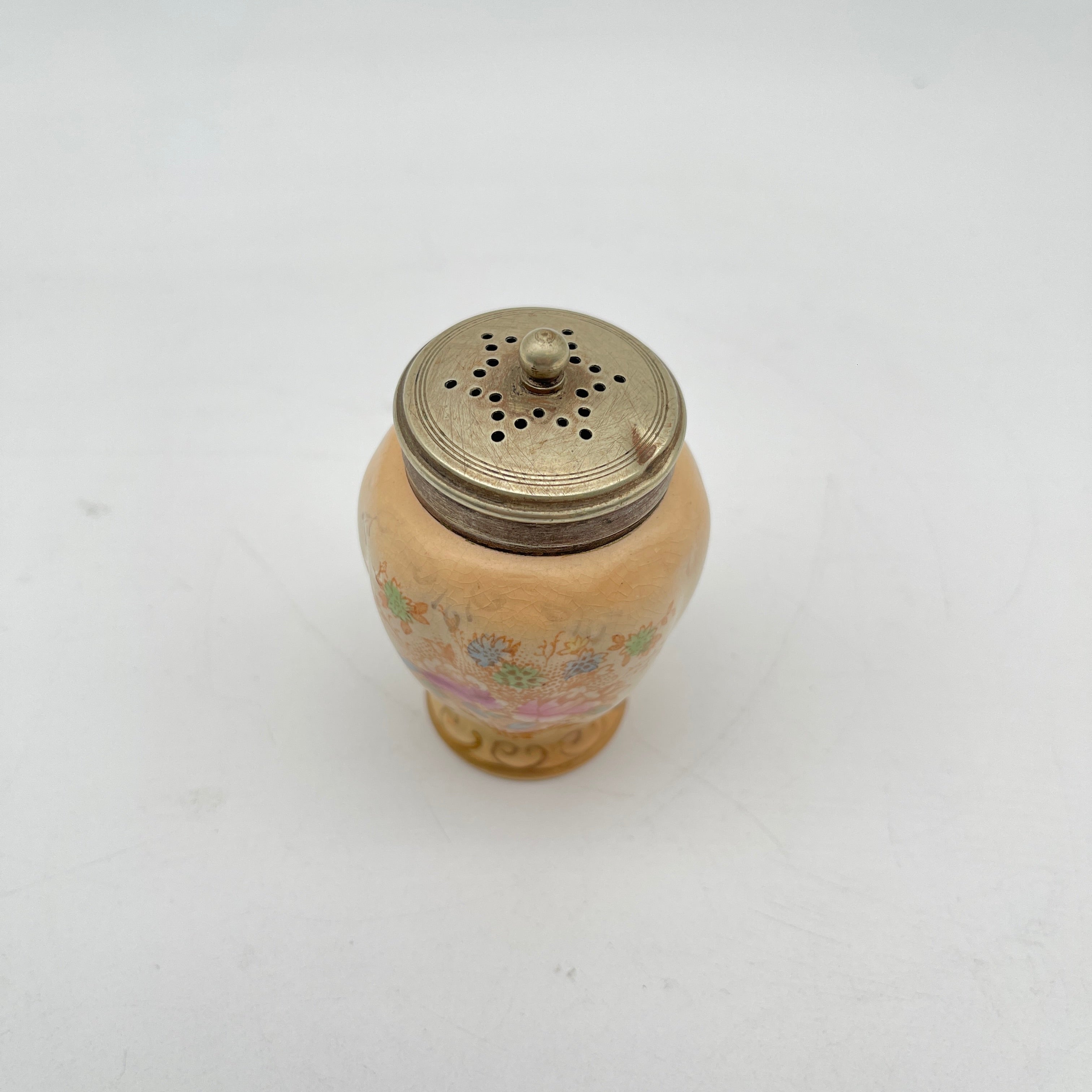 【古董】调味料盒3p / Crown Devon / 1910-1920年代(推测)/陶器/英国/糖移位机,盐摇床, 芥末壶