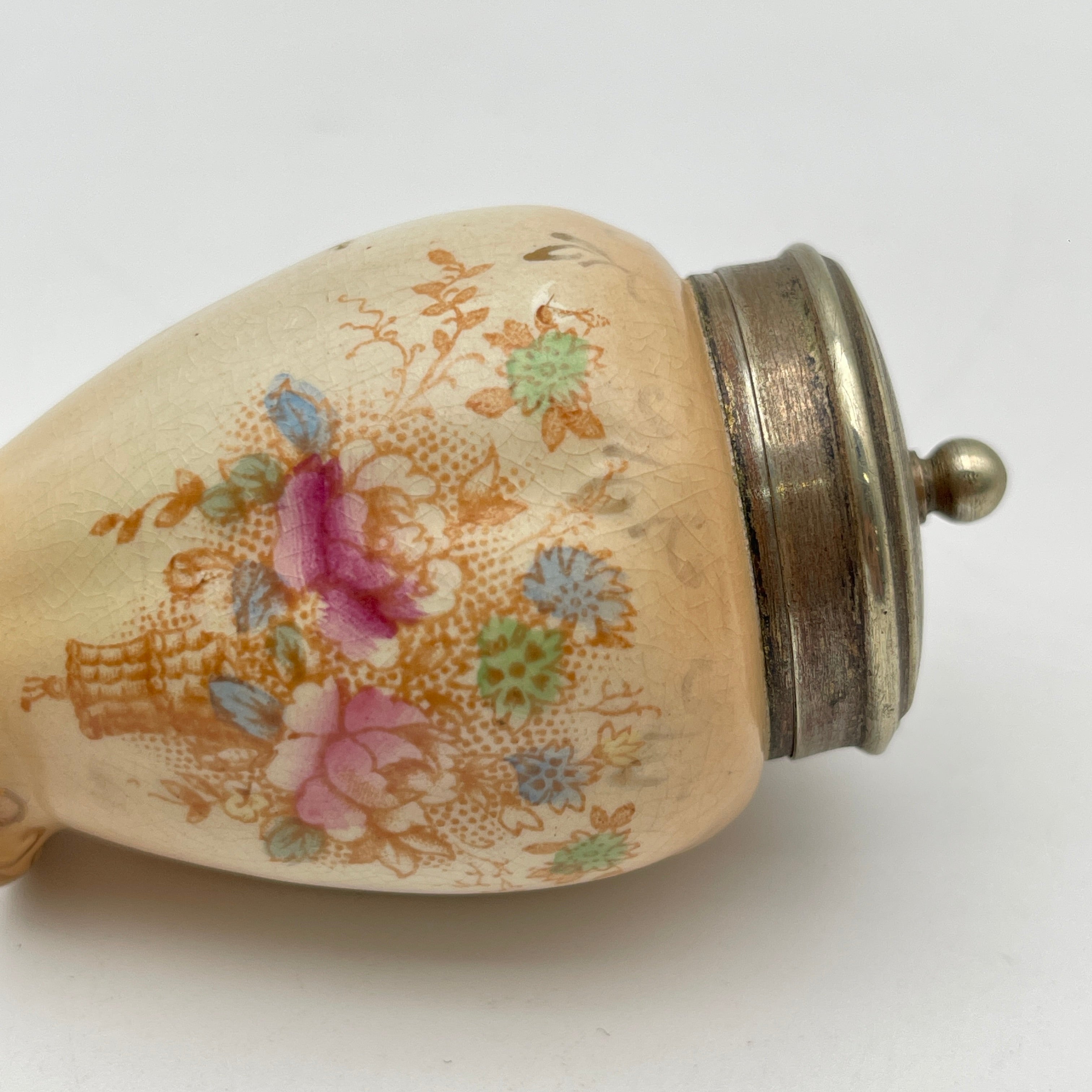 【古董】调味料盒3p / Crown Devon / 1910-1920年代(推测)/陶器/英国/糖移位机,盐摇床, 芥末壶