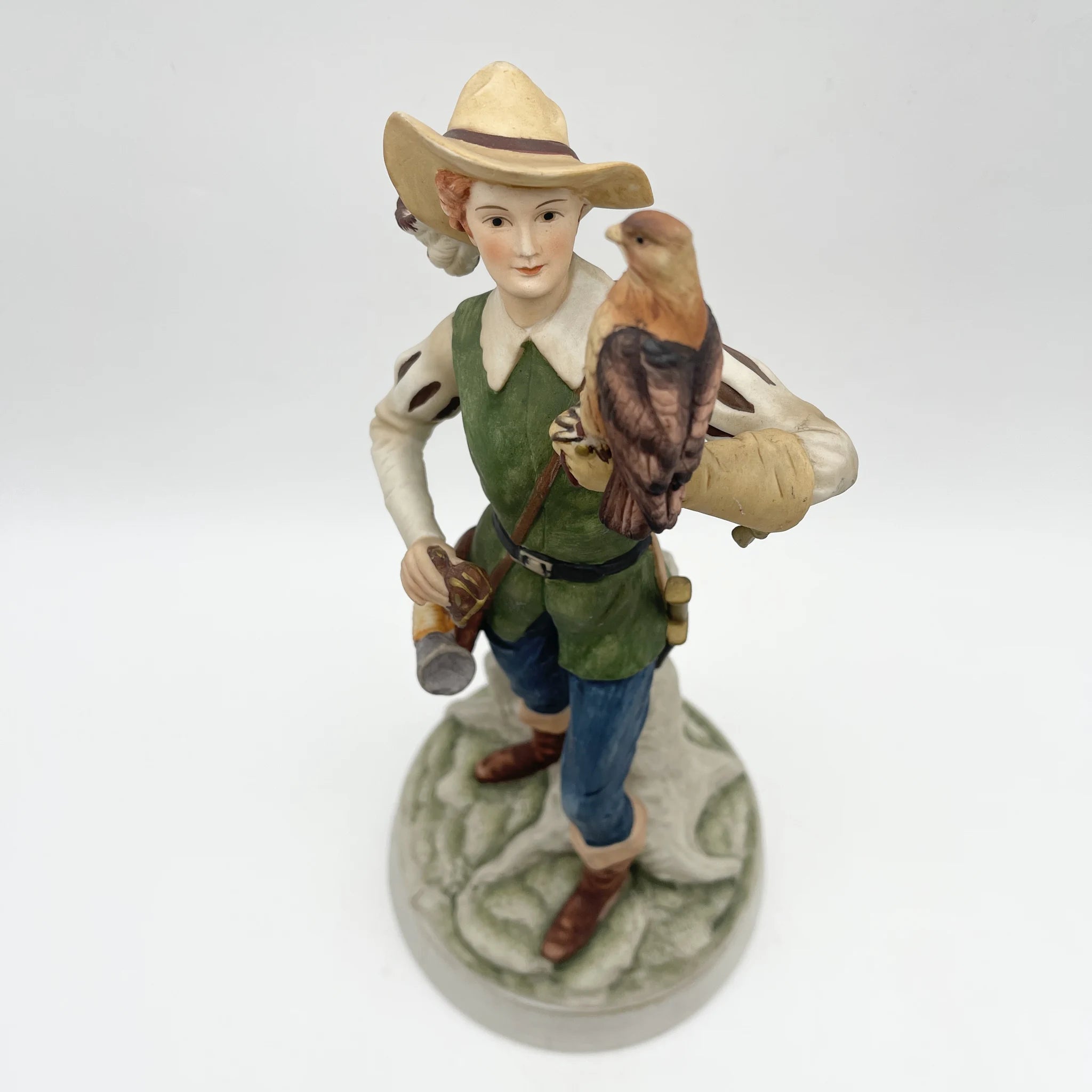 【复古】模型(陶瓷器人偶)/ Classic Gallery / 1970-1980年代(推测)/瓷器/日本/鹰匠,手工彩色