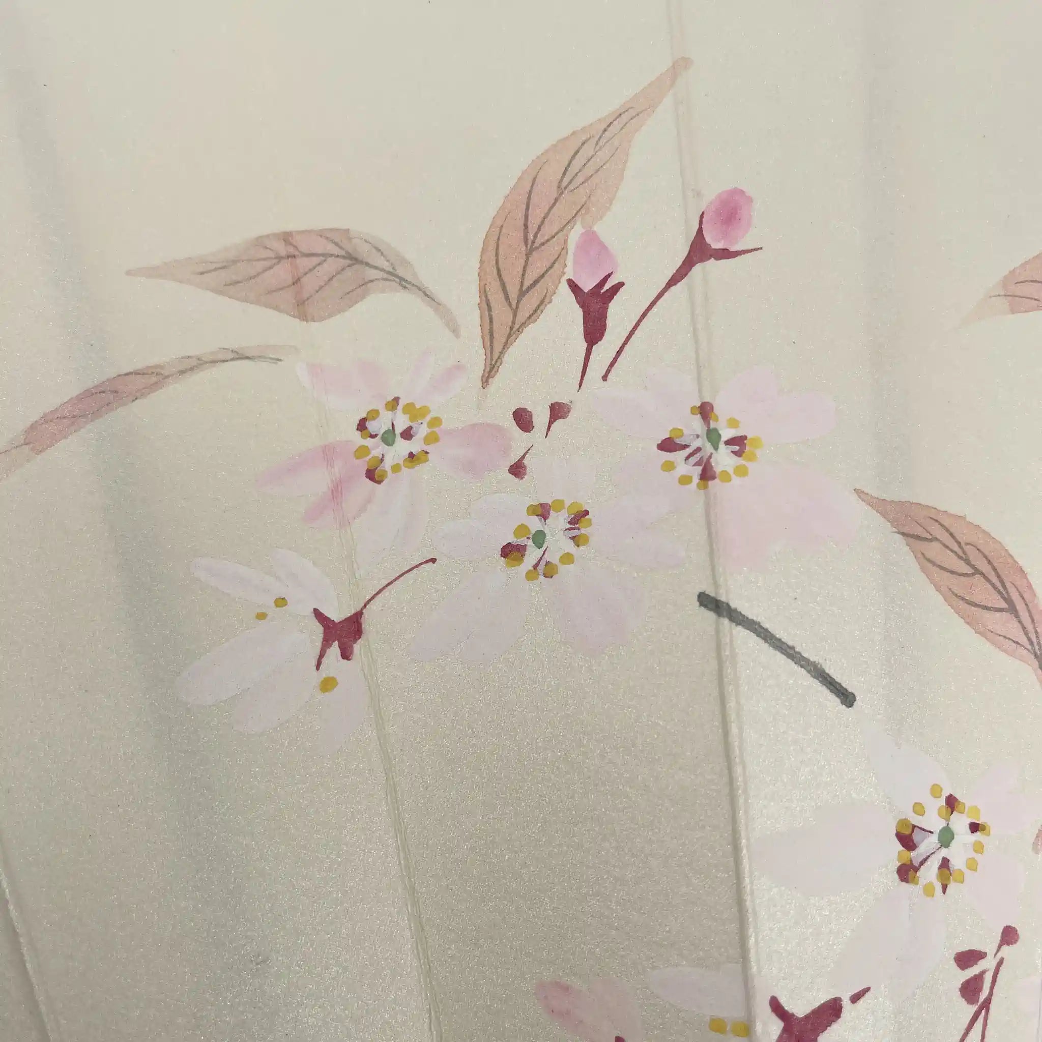 【再利用】扇子/和纸/日本/樱花,砂子