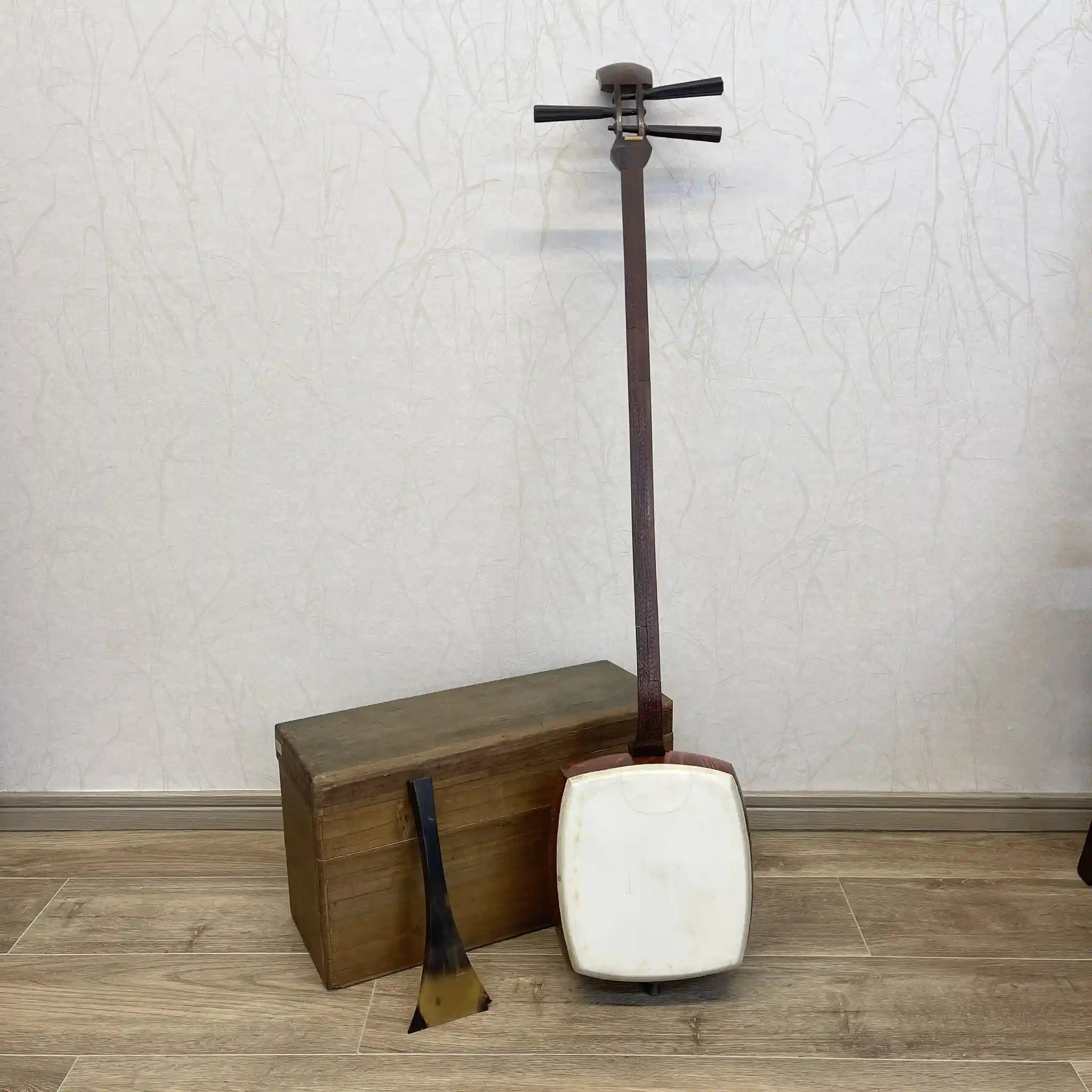 【骨董品】 三味線 / 紅木材 / 日本