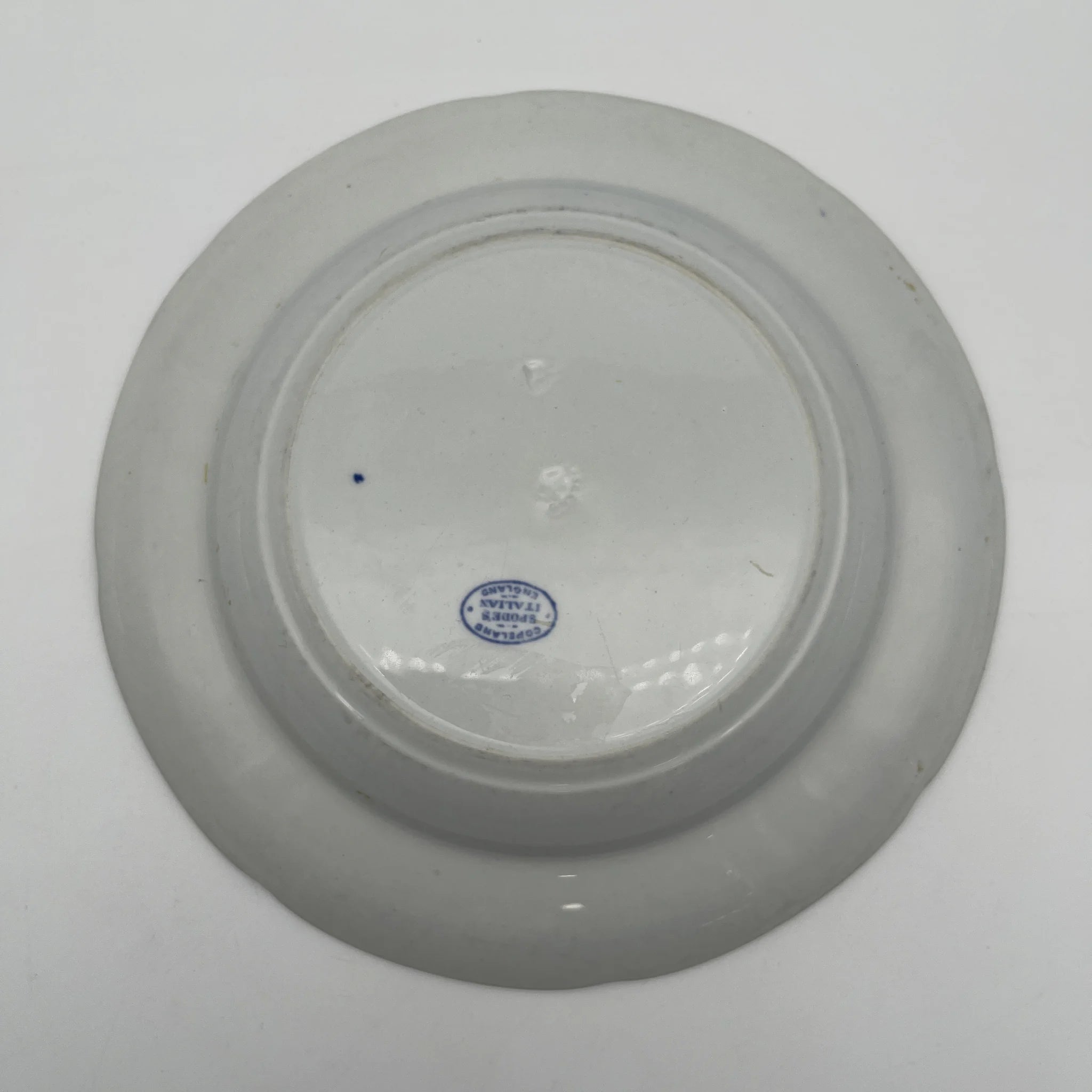 【古董】晚餐盘/ Spode / Blue Italian / 1890-1920年代/陶器/英国/蓝与白,铜版转印, 古罗马遗址