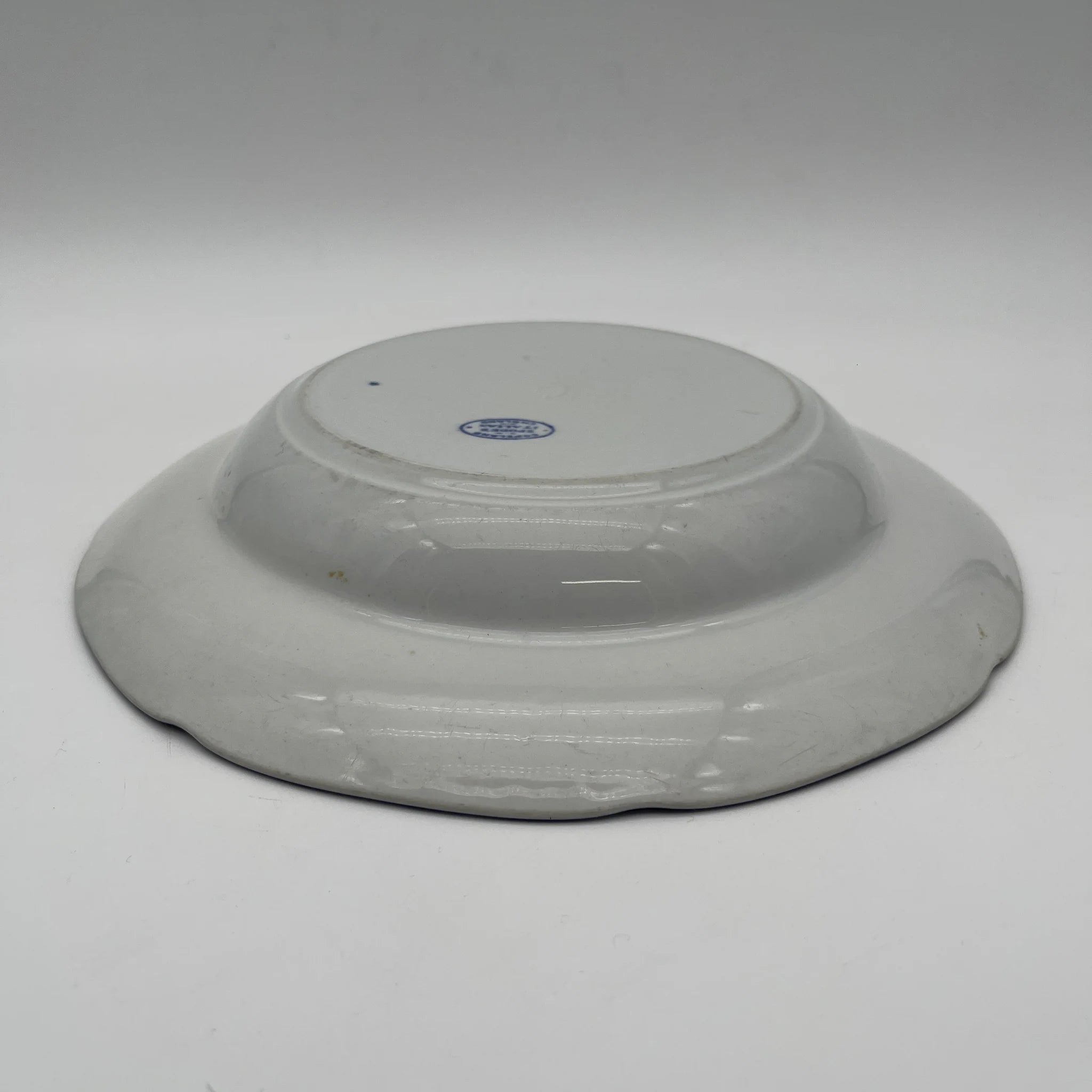 【古董】晚餐盘/ Spode / Blue Italian / 1890-1920年代/陶器/英国/蓝与白,铜版转印, 古罗马遗址