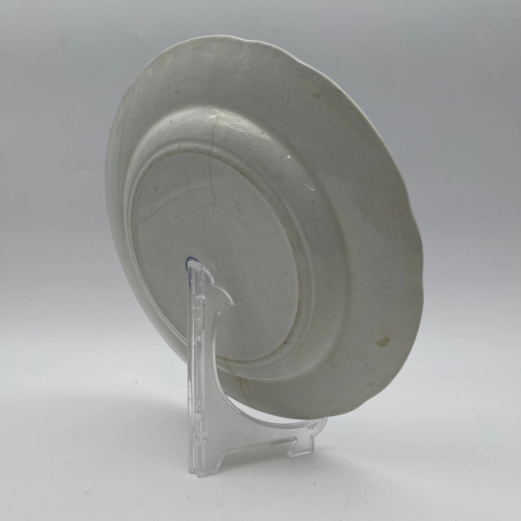 【アンティーク】 ディナープレート (メイン皿) / Spode (スポード) / Blue Italian / 1890-1920年代 / 陶器 / イギリス / ブルー&ホワイト, 銅版転写, 古代ローマ遺跡