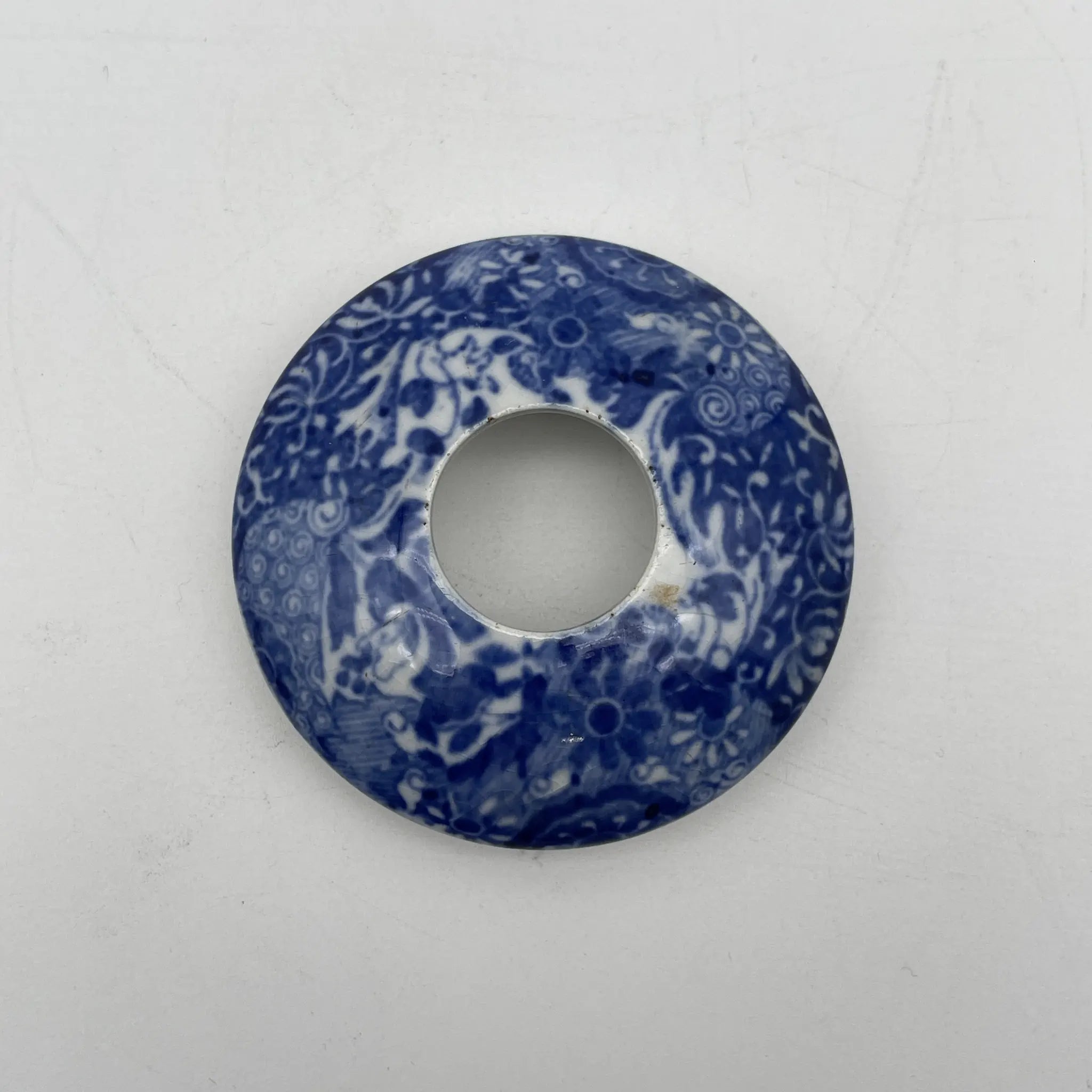 【アンティーク】 シュガーボウル (シュガーポット) / Spode (スポード) / Blue Italian / 1890-1920年代 / 陶器 / イギリス / ブルー&ホワイト, 銅版転写, 古代ローマ遺跡