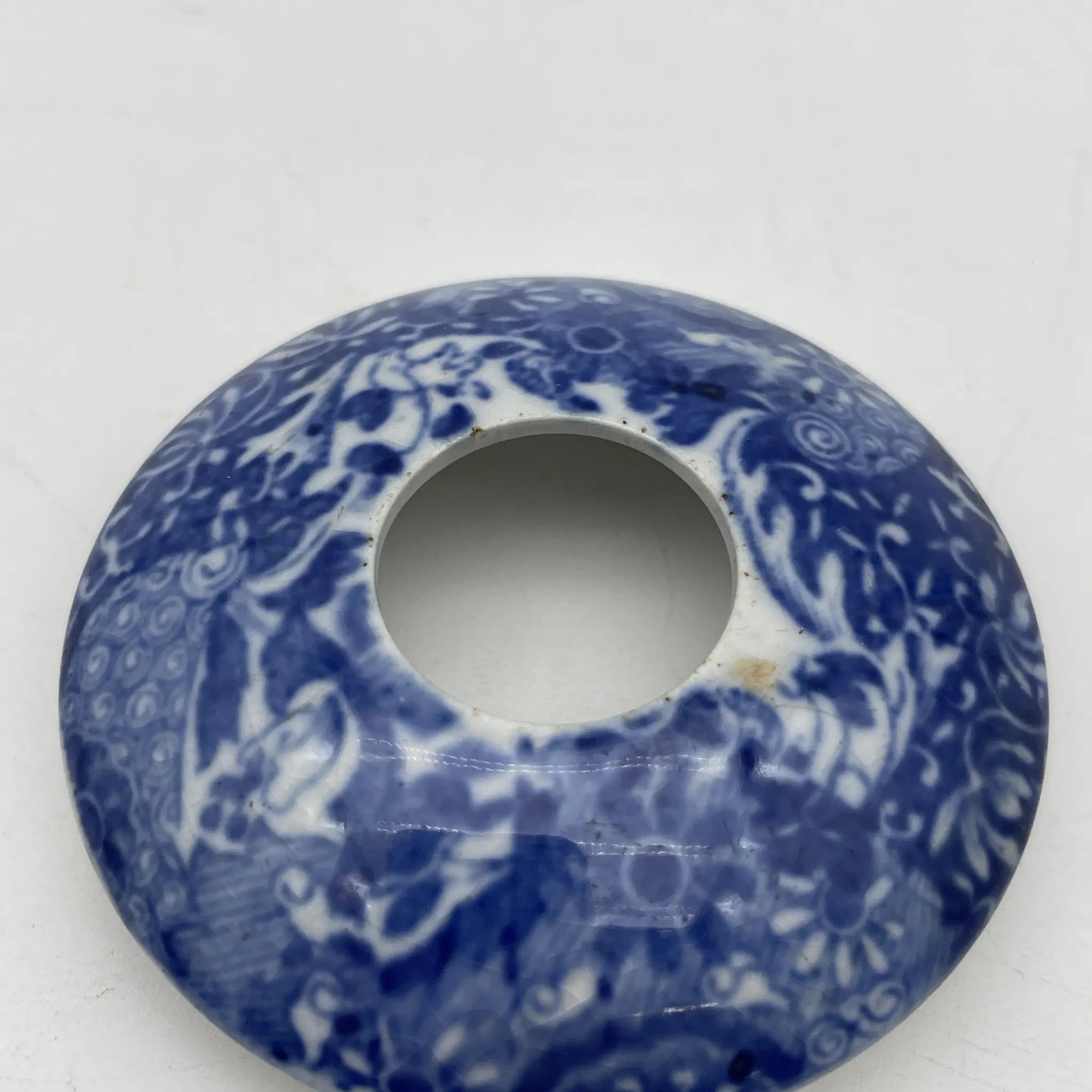 【アンティーク】 シュガーボウル (シュガーポット) / Spode (スポード) / Blue Italian / 1890-1920年代 / 陶器 / イギリス / ブルー&ホワイト, 銅版転写, 古代ローマ遺跡