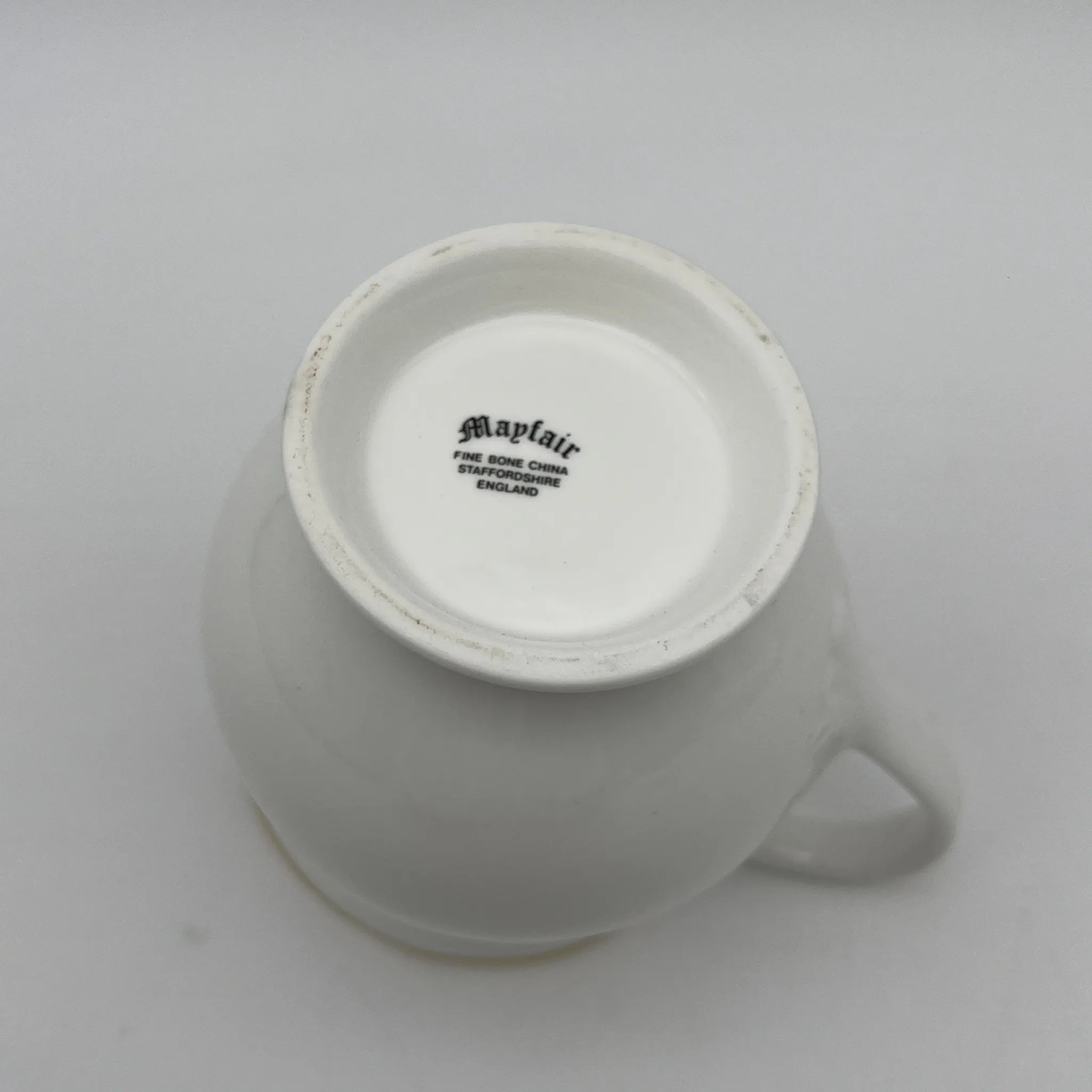 【复古】牛奶瓶/ Mayfair / 1950-1980年代(推测)/ Fine Bone China /英国/小花花样, 柔和色调,金彩