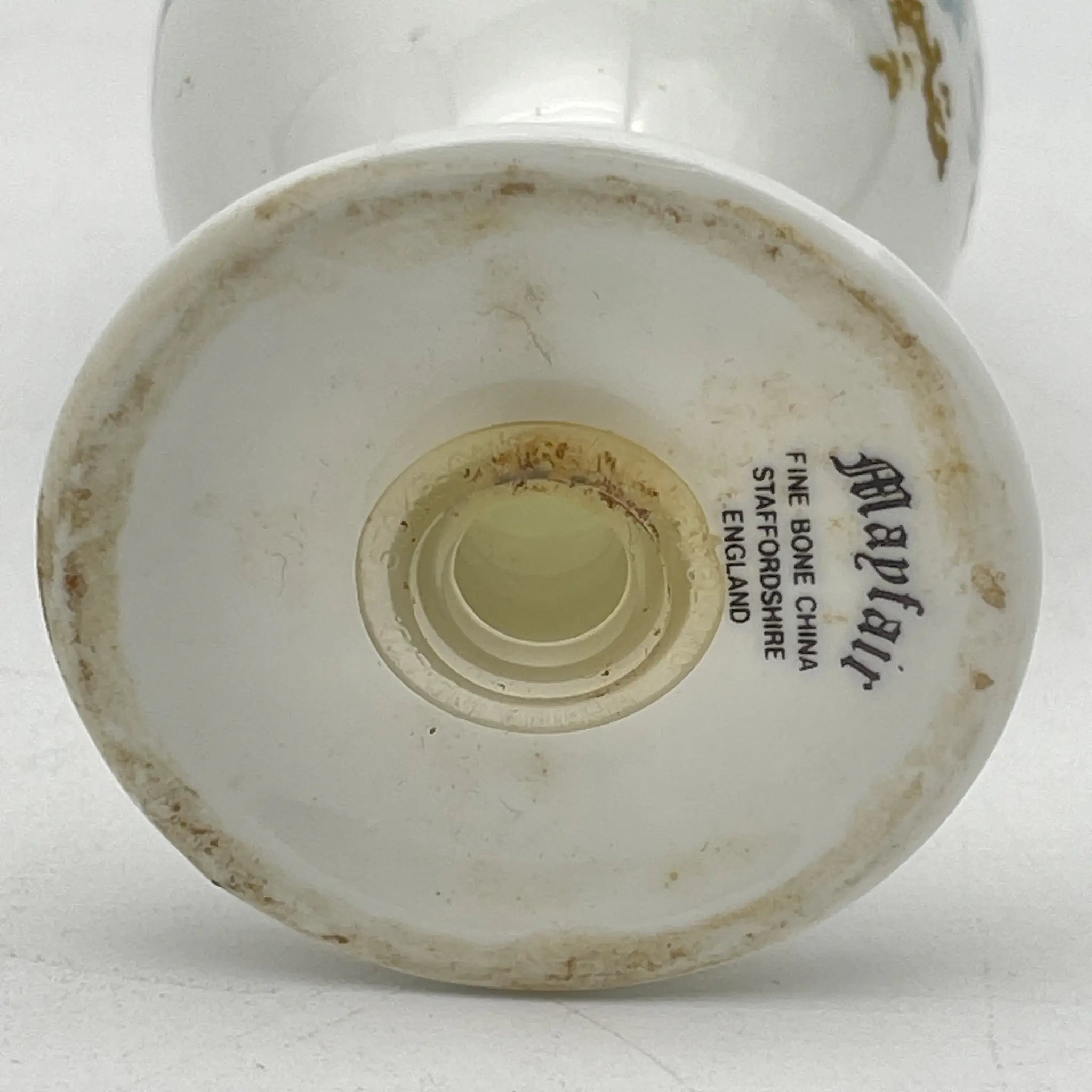【复古】salt & peppershaker / Mayfair (Mayfair) / 1950-1980年代(推测)/ Fine Bone China /英国/小花花样, 柔和色调,金彩