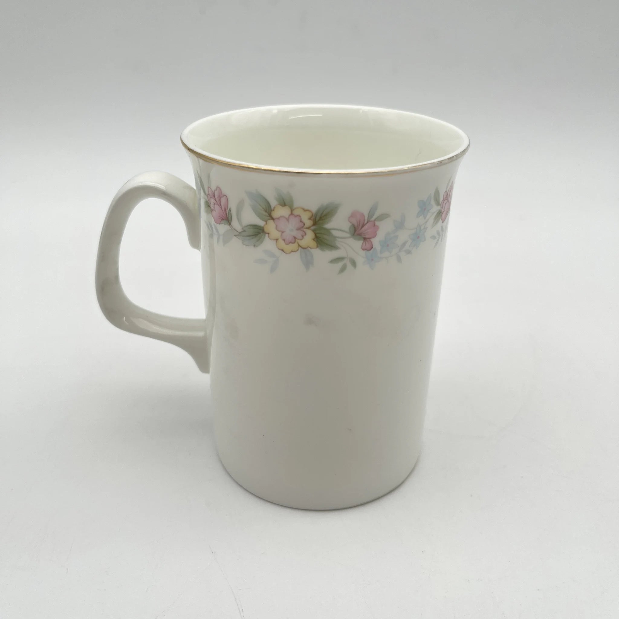 【复古】马克杯2p / Mayfair (Mayfair) / 1950-1980年代(推定)/ Fine Bone China /英国/小花图案,柔和色调,金彩