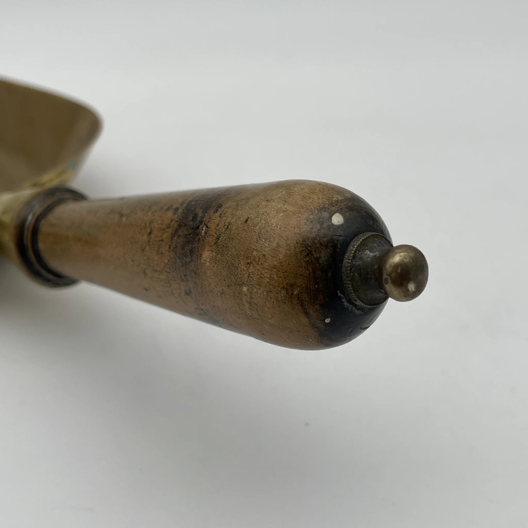 【古董】手铲/估计20c初/黄铜/英国/消防工具,煤炭用