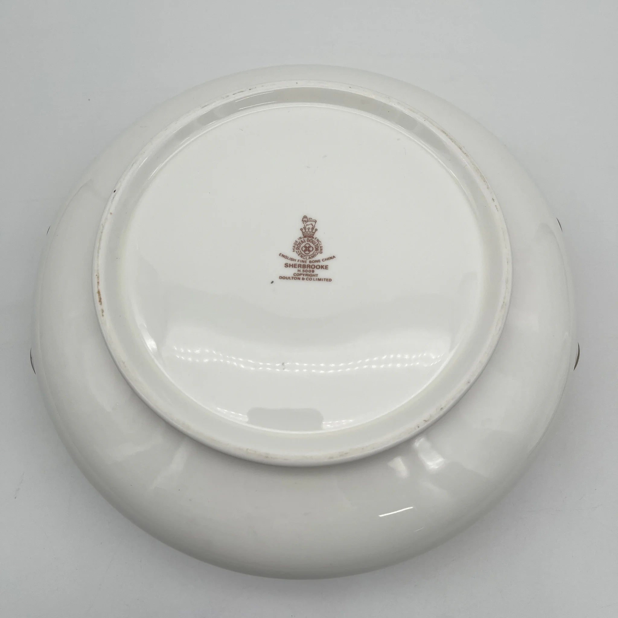 【复古】supierre / Royal Doulton / Sherbrooke / 1970-1990年代/ Fine Bone China / 英格兰/银彩,阿坎萨斯,节日(花纲)