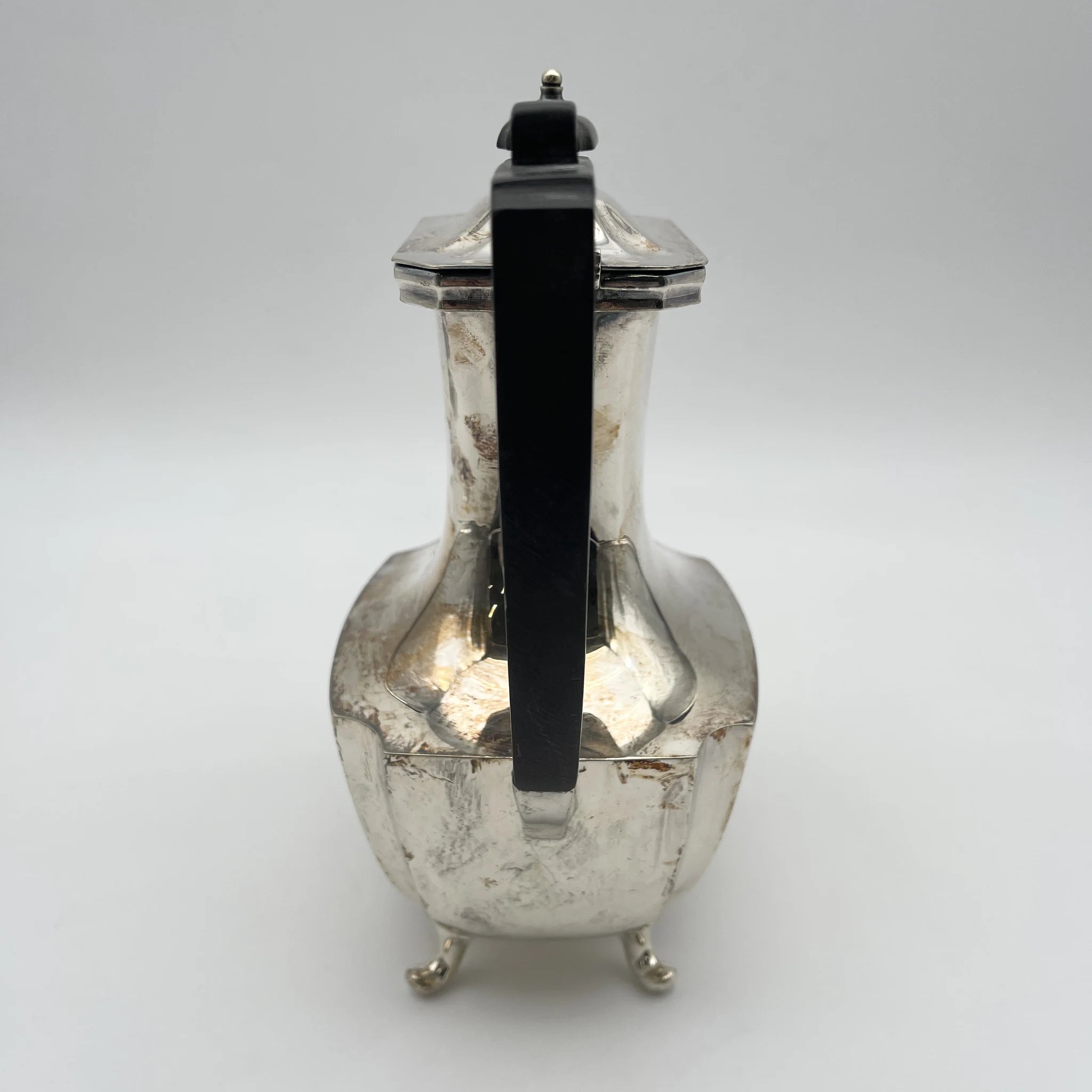 【アンティーク】 コーヒーポット / James Deakin&Sons (ジェームス・ディーキン&サンズ) / 20世紀初頭 (推定) / シルバープレート / イギリス / EPNS, 脚付, 硬ろう付け