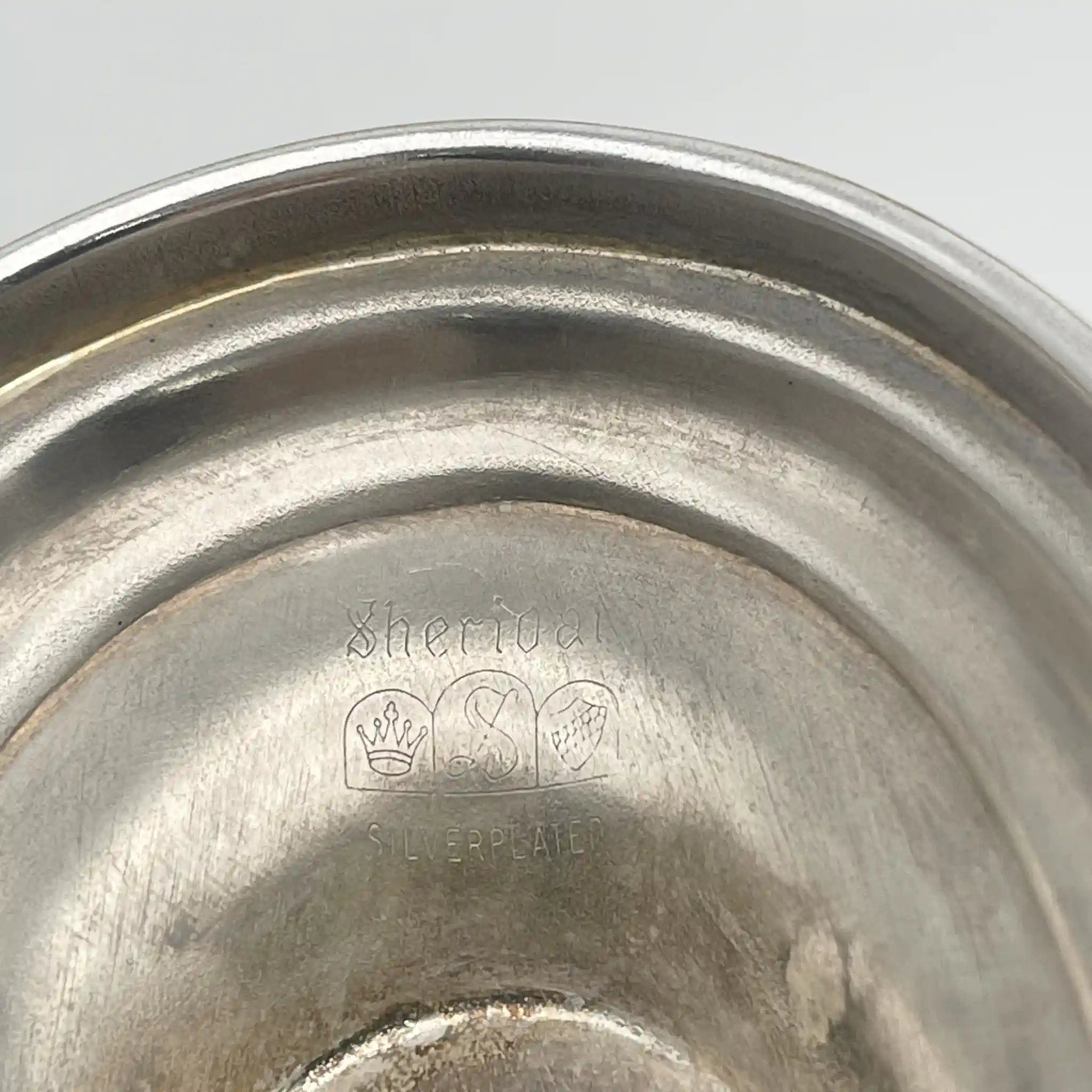 【复古】灰船(sauciere / sauce boat) / Sheridan Silver(谢里登银)/估计20c中期/银板/美国/ 踏板脚