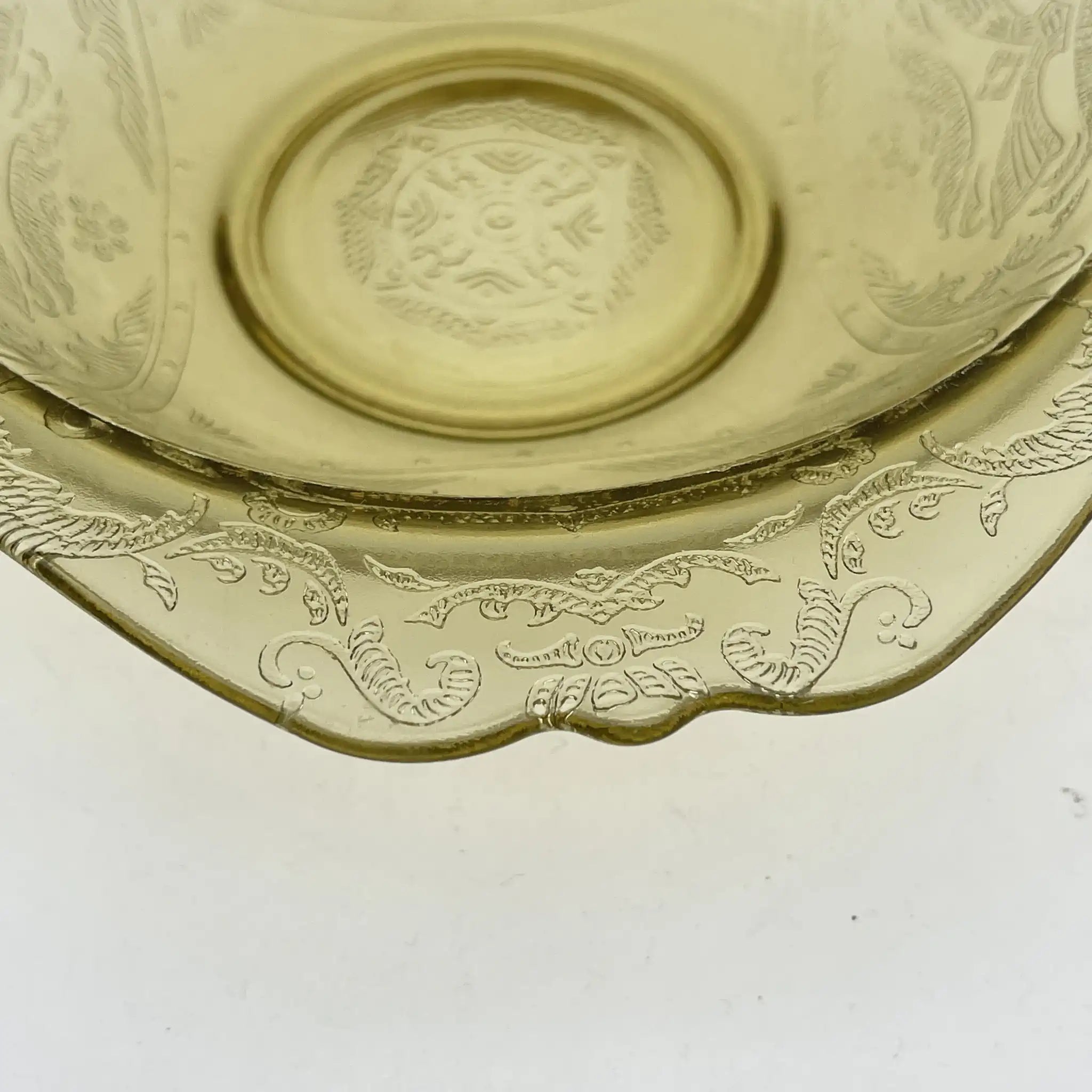 【复古】谷物碗(中碗)/ Federal Glass(联邦玻璃)/ Madrid / Recollection / 1976 /玻璃/美国/ 解压玻璃,压模成型,琥珀