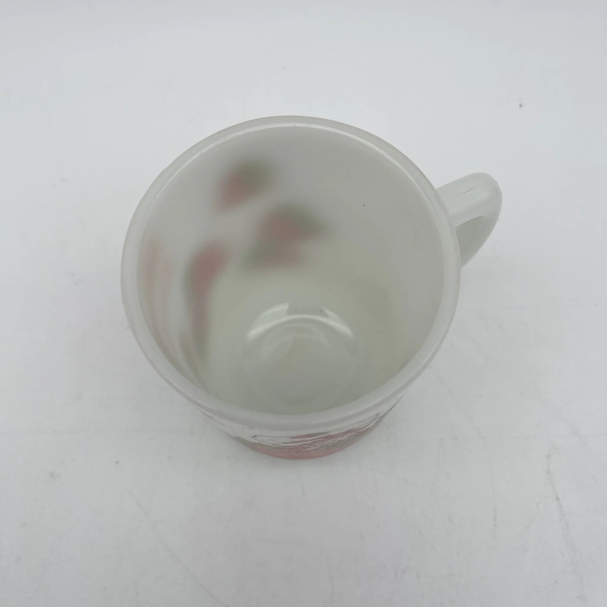 【再利用】马克杯/ Anchor Hocking / Fire-King / Strawberry Shortcake / 1980s /牛奶玻璃/ 美国/堆叠杯,印刷设计
