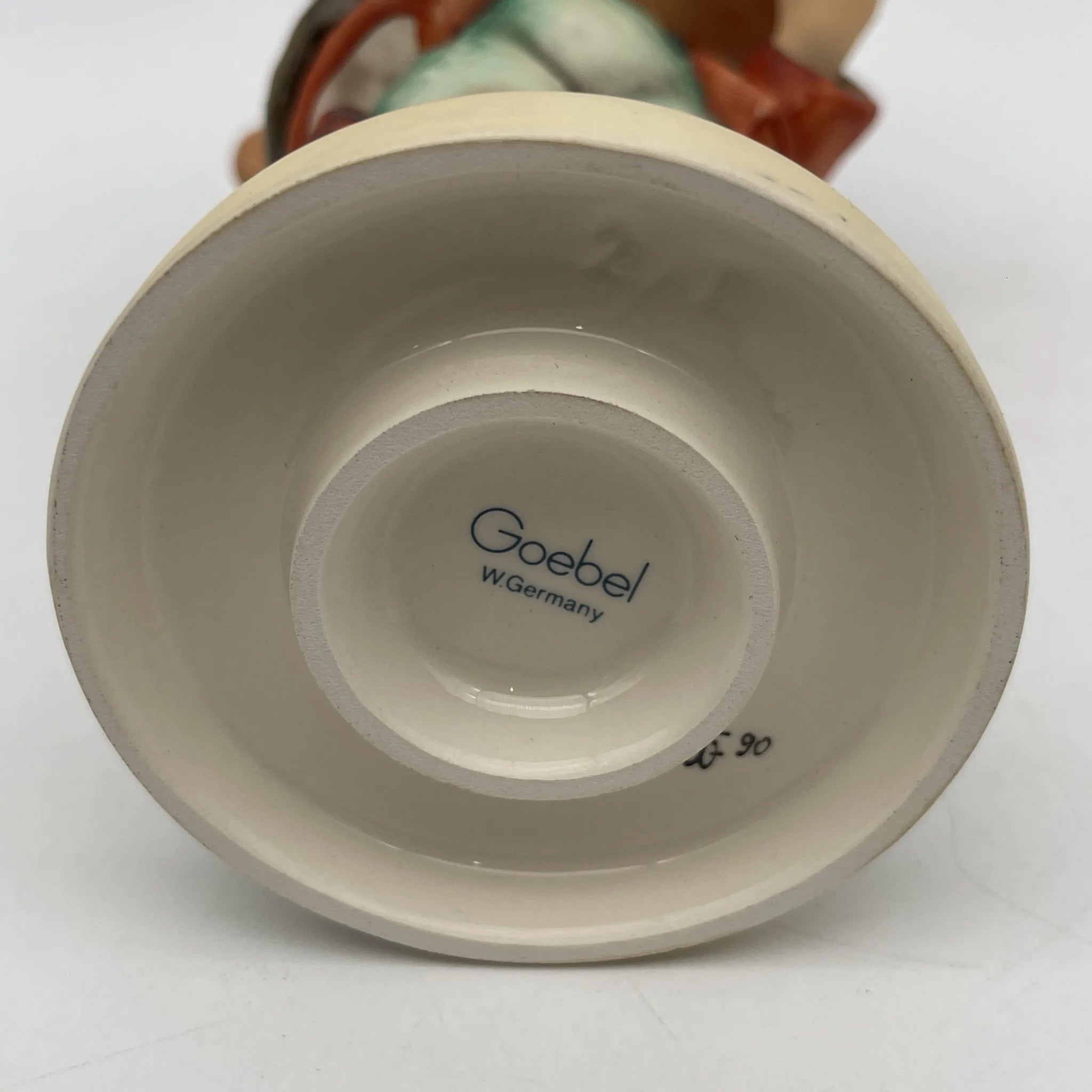 【再利用】手偶(胡梅尔娃娃)/ Goebel(格贝尔)/ Little Fiddler /估计1990 /陶器/德国/玛丽亚诺森蒂亚胡梅尔,手工着色