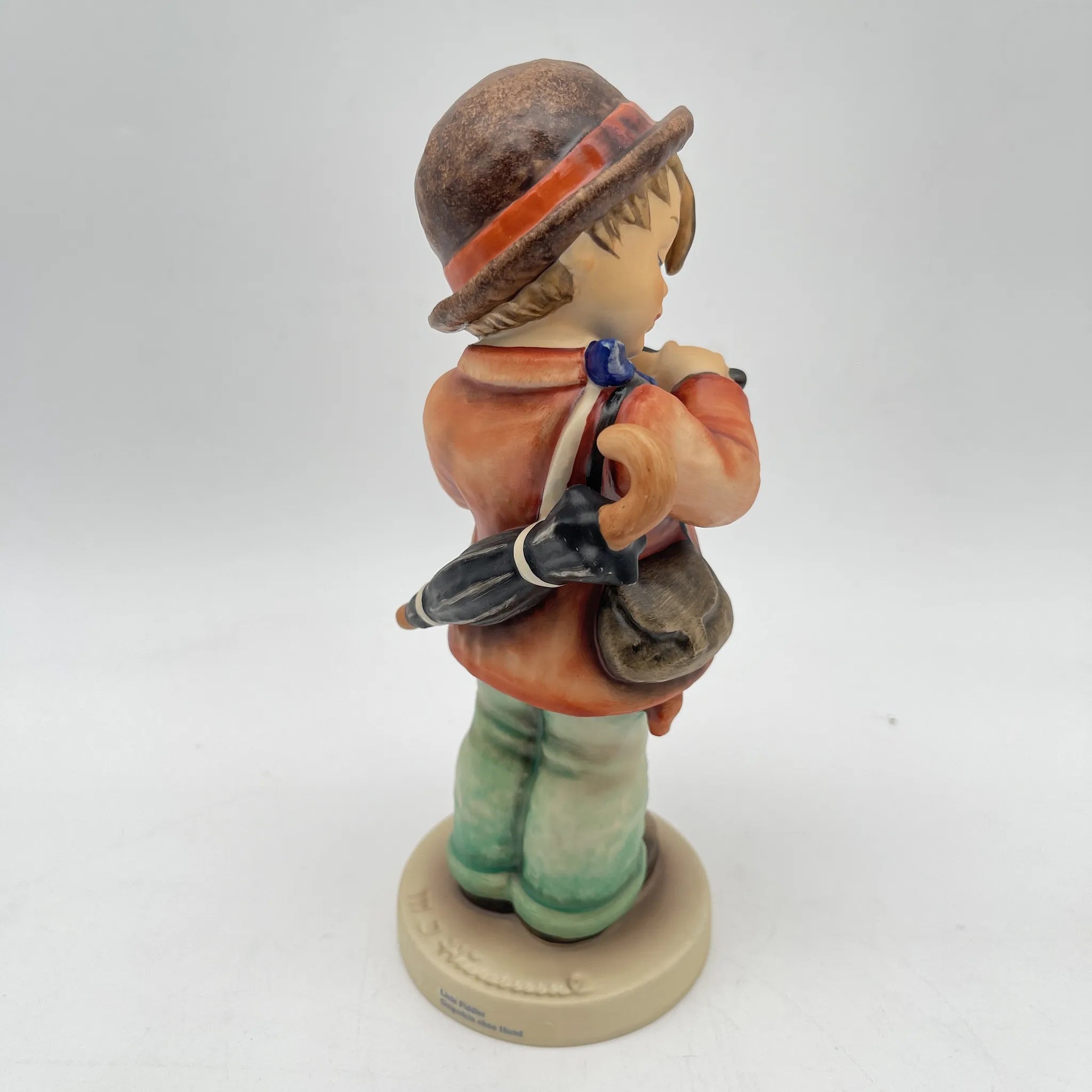 【再利用】手偶(胡梅尔娃娃)/ Goebel(格贝尔)/ Little Fiddler /估计1990 /陶器/德国/玛丽亚诺森蒂亚胡梅尔,手工着色