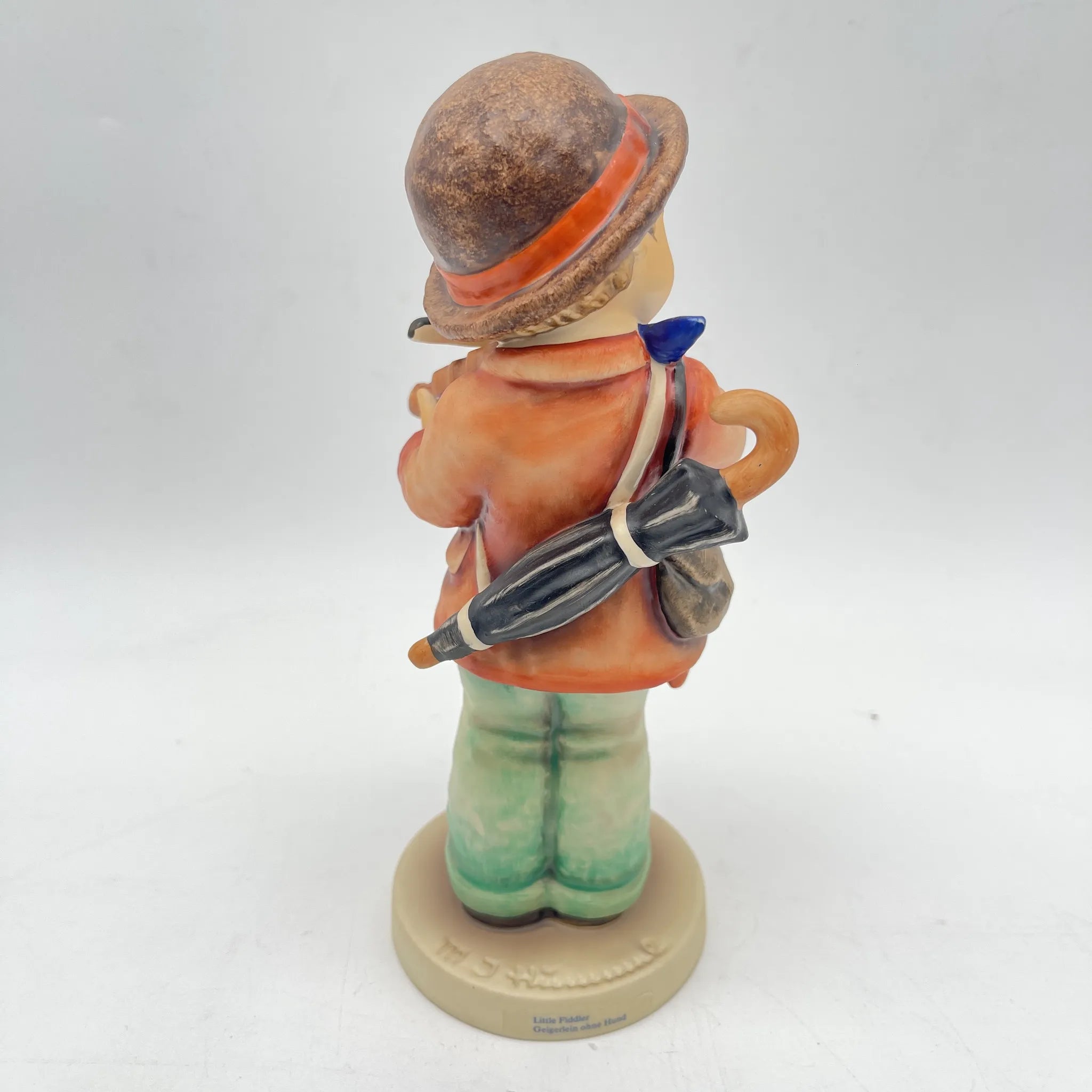 【再利用】手偶(胡梅尔娃娃)/ Goebel(格贝尔)/ Little Fiddler /估计1990 /陶器/德国/玛丽亚诺森蒂亚胡梅尔,手工着色