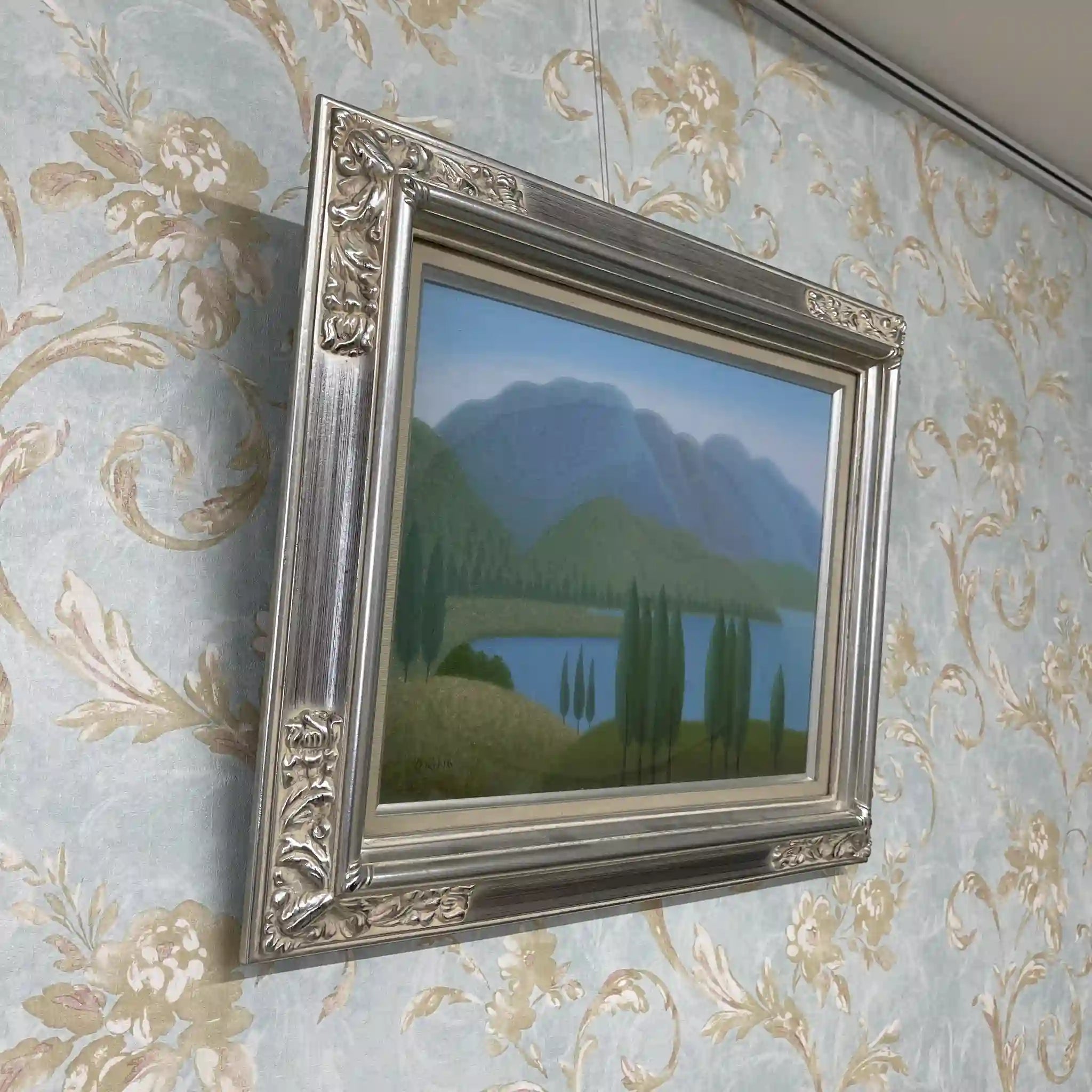 【ビンテージ】 油彩画 / 沖野実 / 1970-80s / キャンバス / 日本