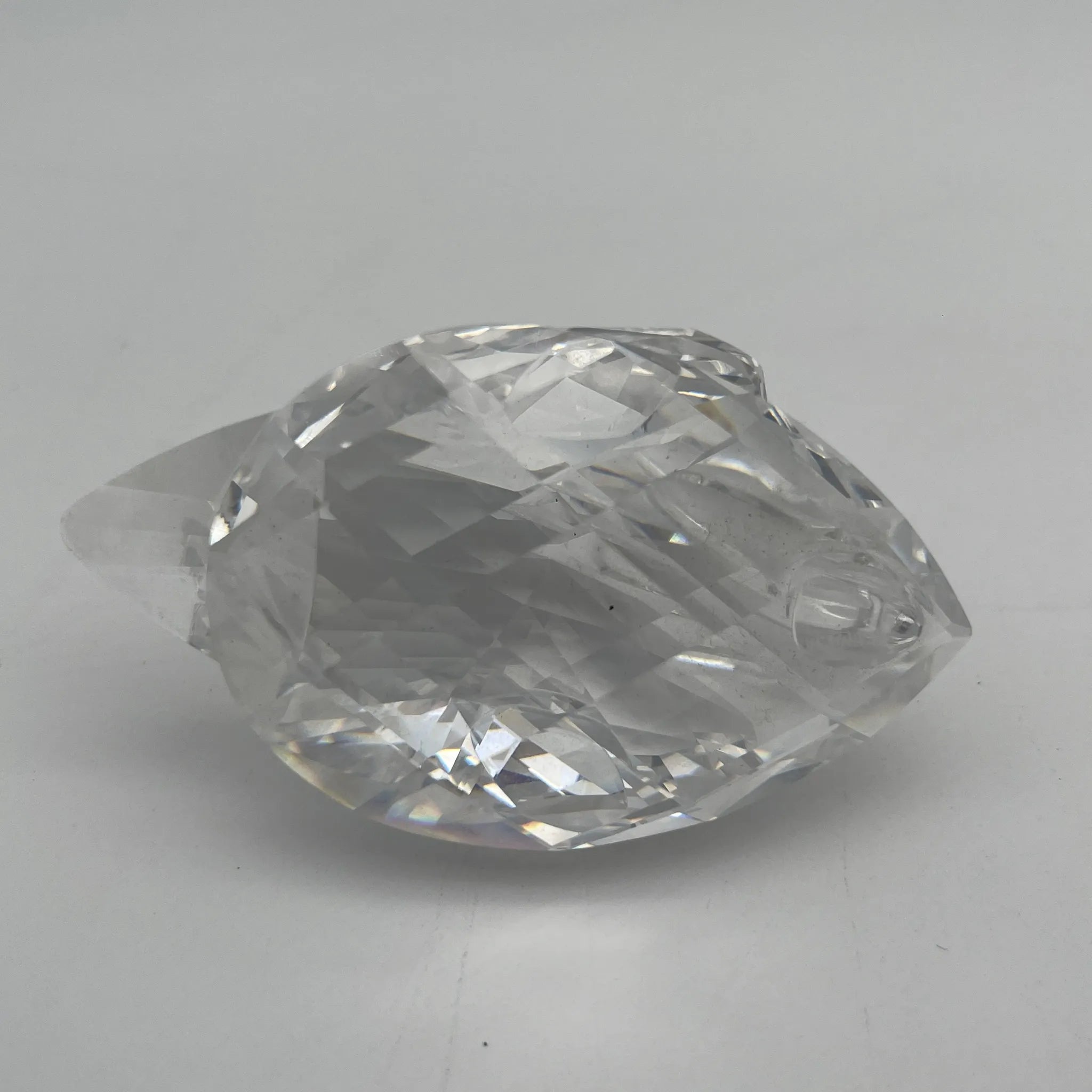 【再利用】模型(水晶雕像)/ Swarovski(施华洛世奇)/天鹅/估计1990-2000s /水晶玻璃/奥地利/平面切割