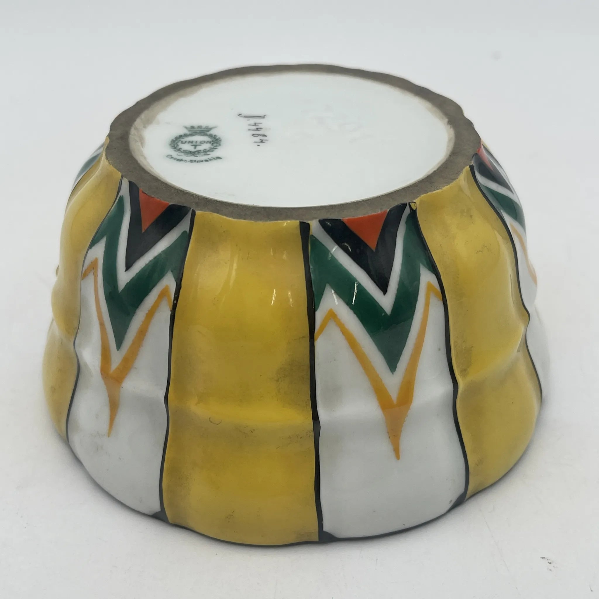 【古董】装饰盒(小盒)/ Union /装饰艺术/估计1920-30s /瓷器/捷克斯洛伐克/菲尼亚尔,珐琅彩色