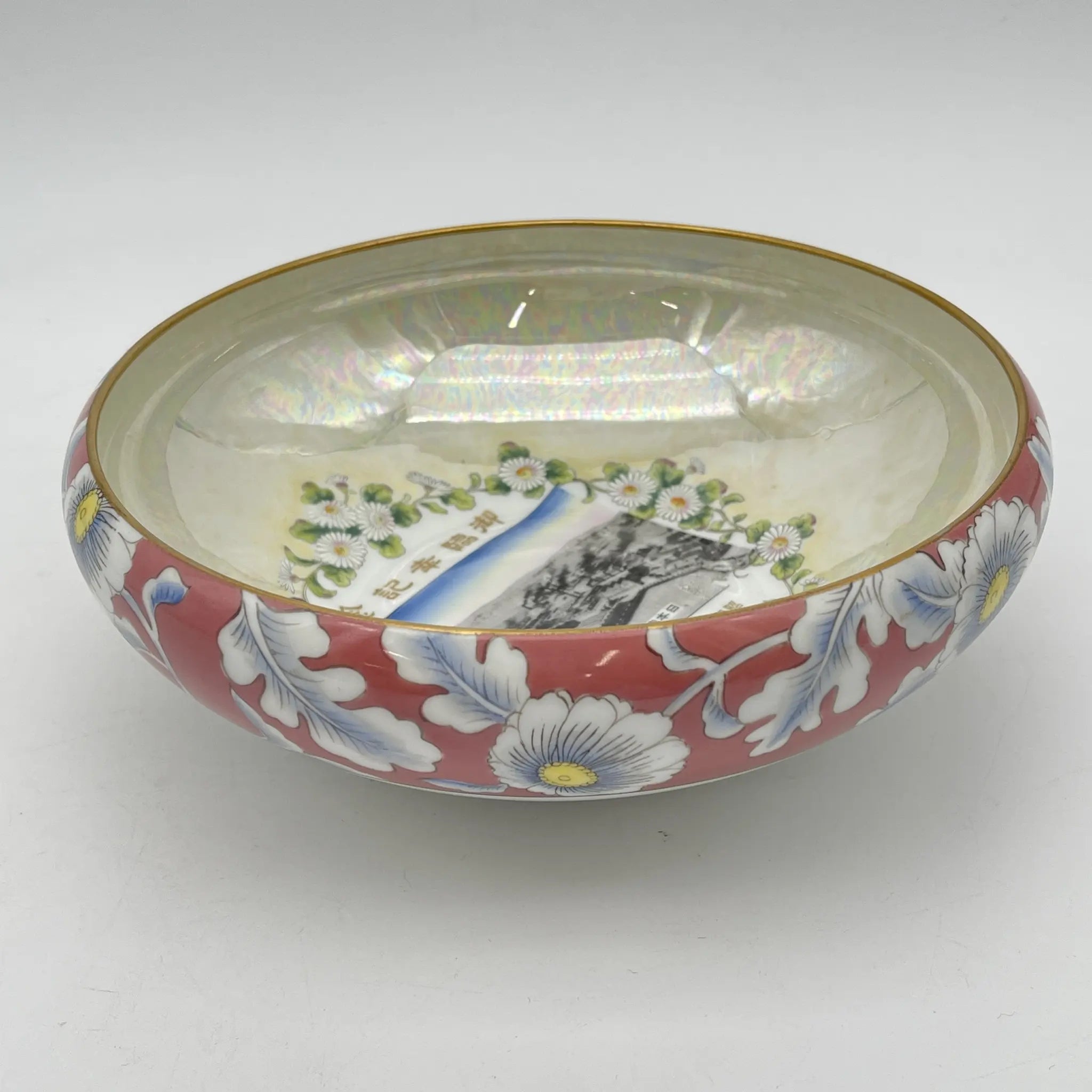 【复古】盘子(平钵)/ Noritake(则竹)/御临幸纪念品/ 1927年/瓷器/日本/照片转印