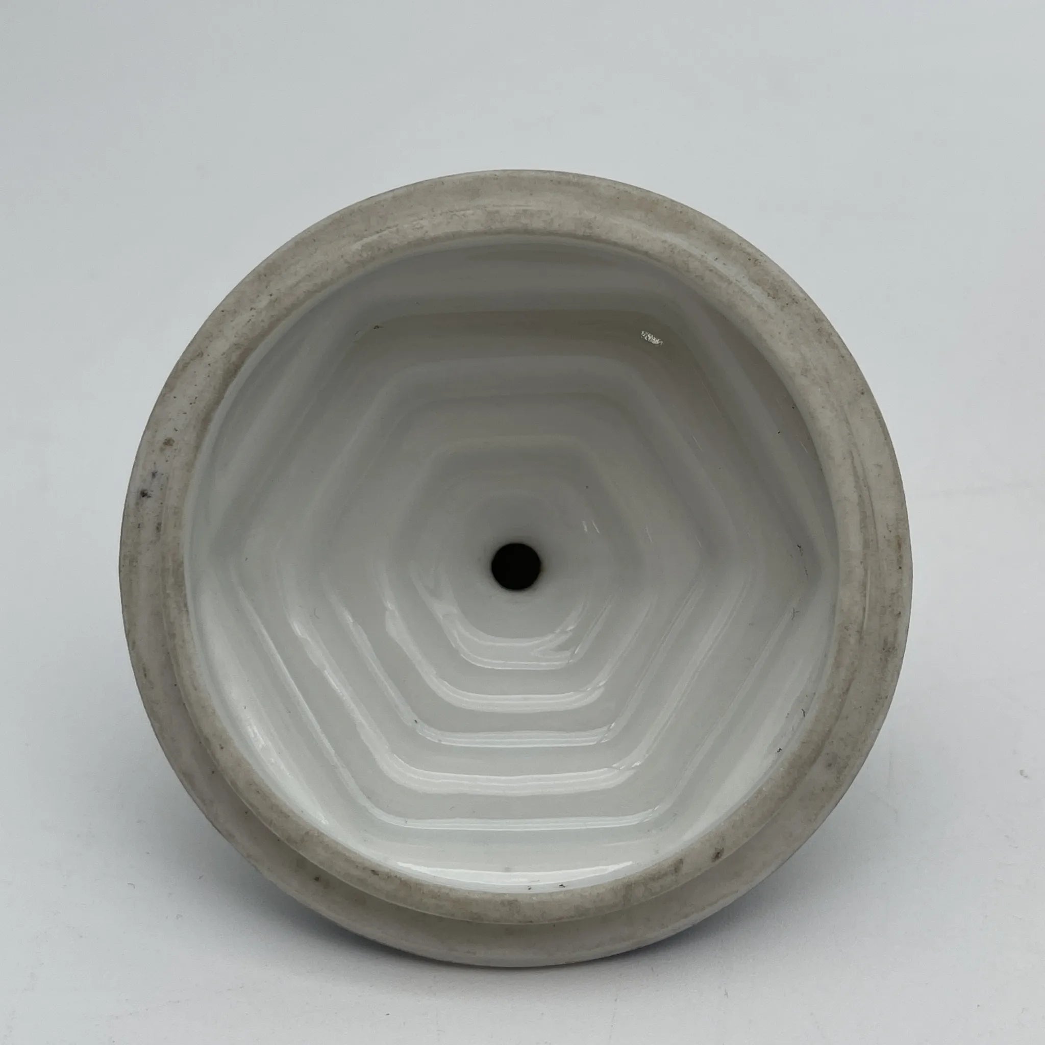 【复古】装饰盒(小盒)/ Langenthal(兰根焦油)/装饰艺术/估计1930-40s /瓷器/瑞士/六角形,final