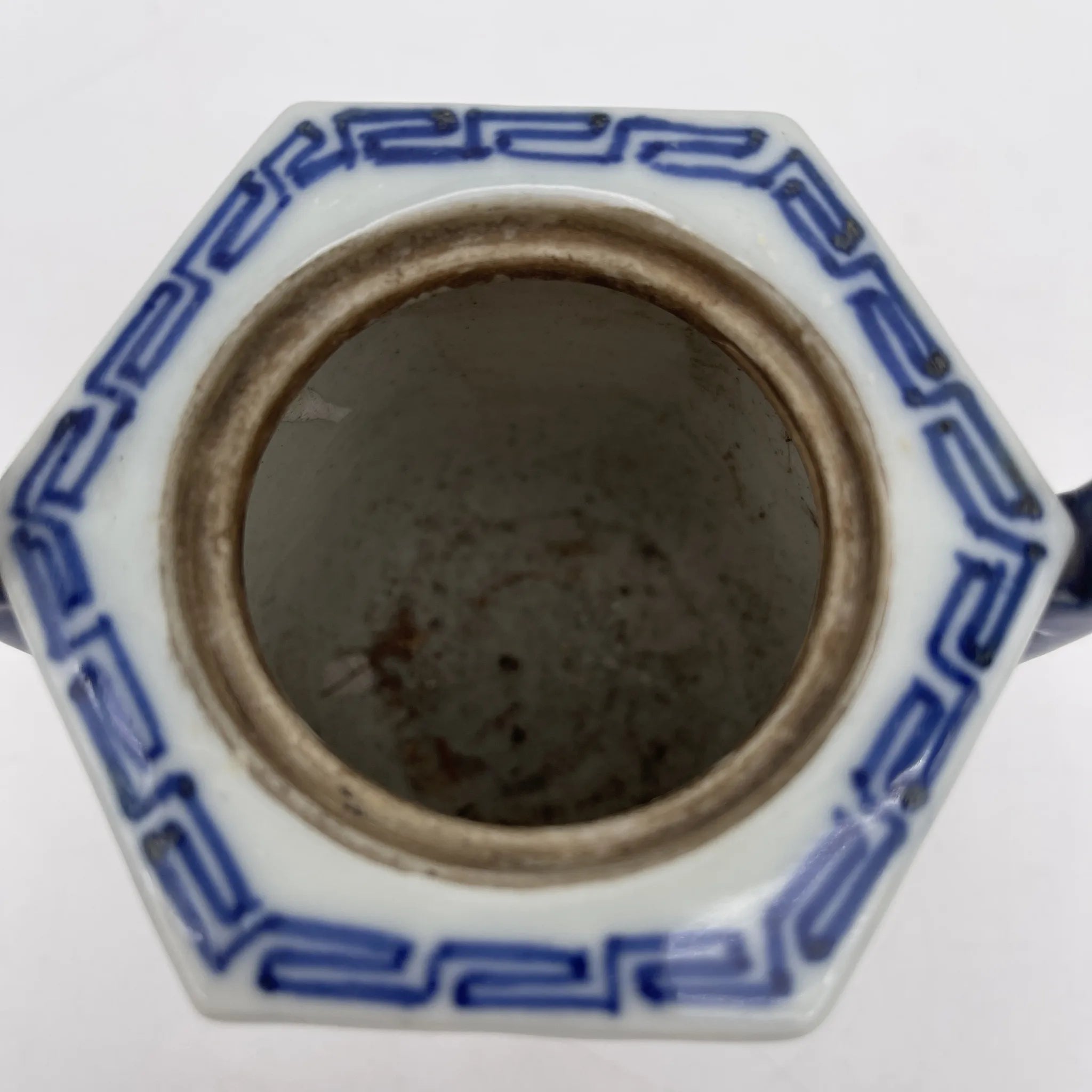 【复古】香炉/祥瑞/推测20c中后期/瓷器/日本/狮子,凤凰,青花