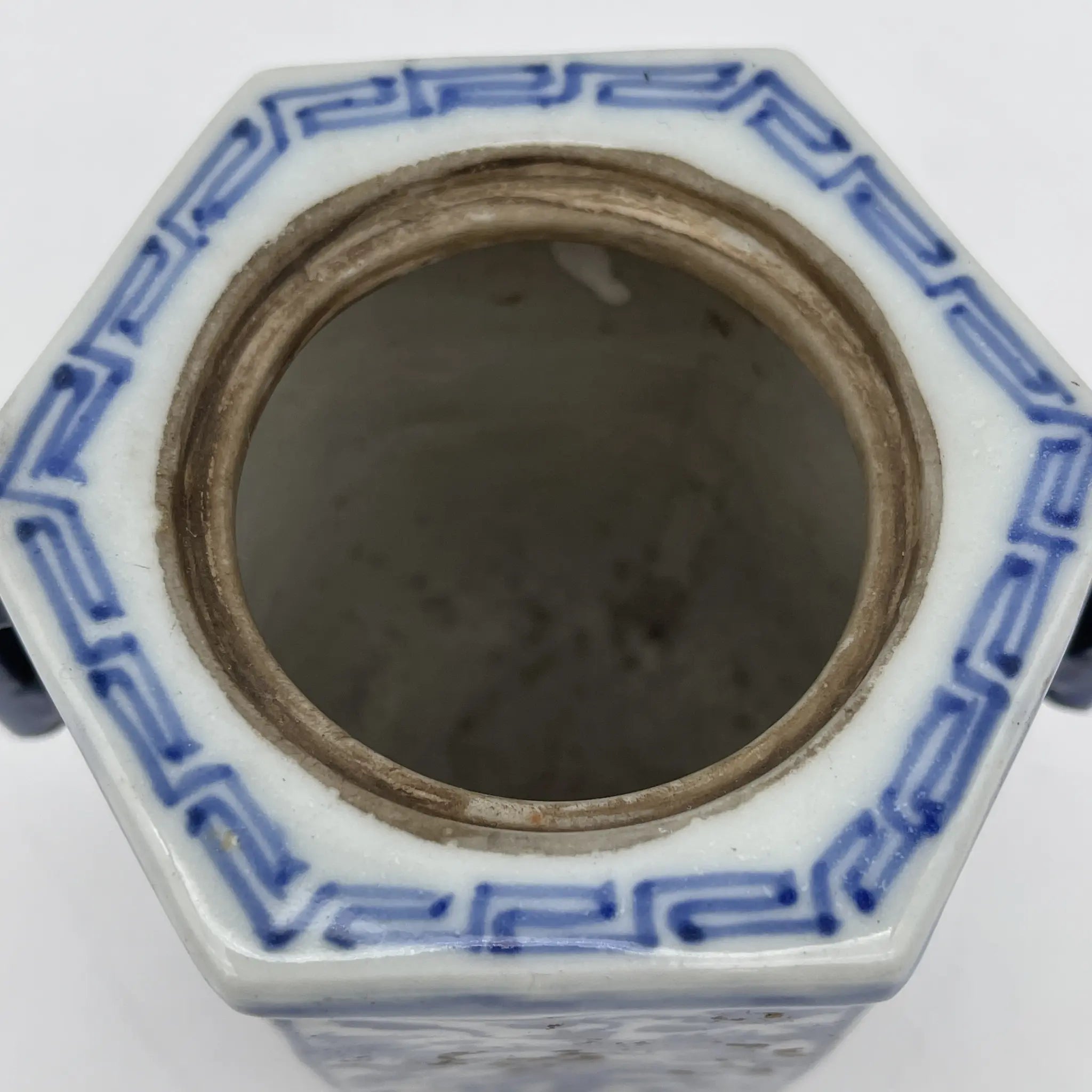 【复古】香炉/祥瑞/推测20c中后期/瓷器/日本/狮子,凤凰,青花