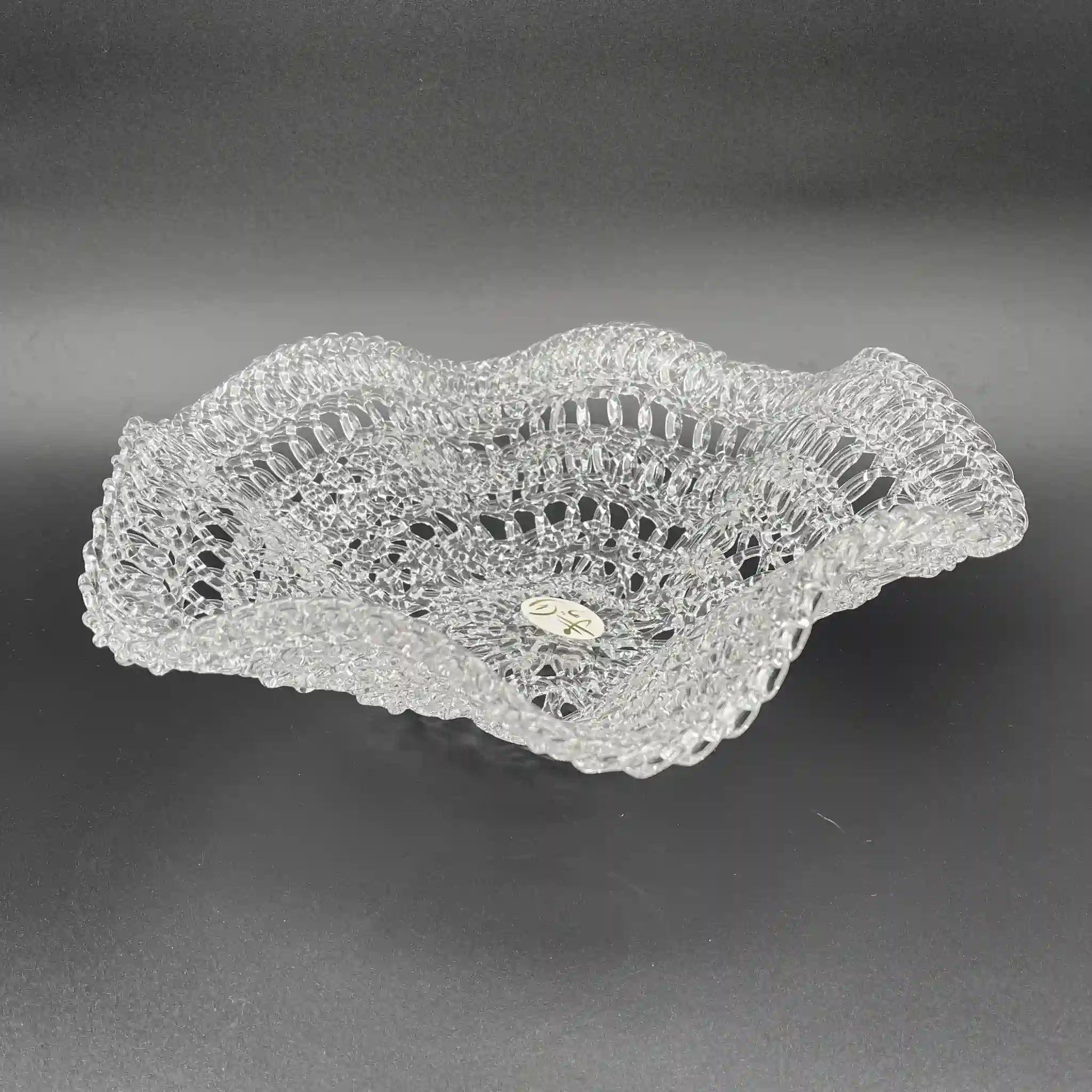 【复古】蜜饯(盛盆)/石冢硝子/ Crafty Lace /推测1970-90s /玻璃/日本/手工制作