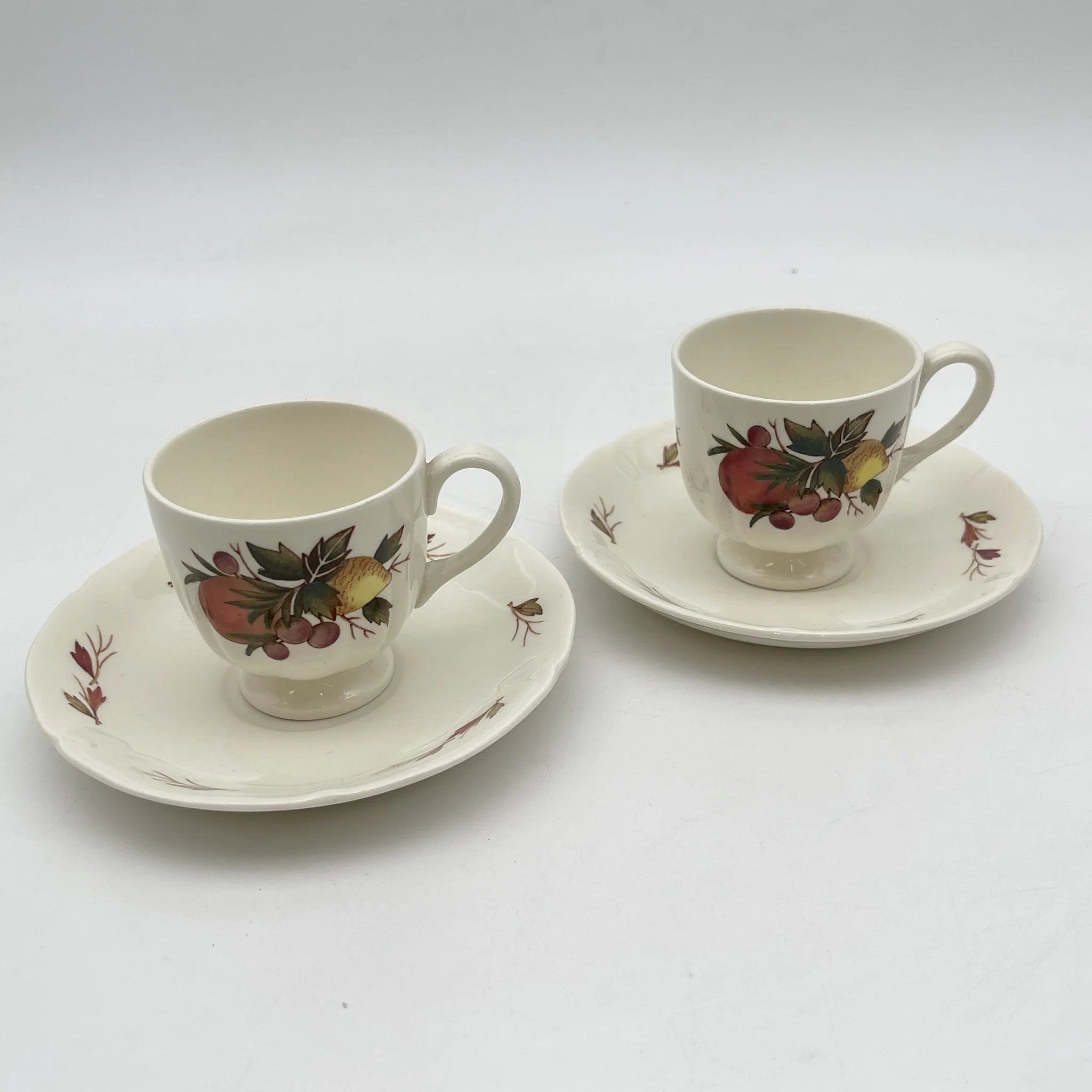 【复古】杯&碟2p / Wedgewood / Drury Lane /估计20c中期/陶器/英国