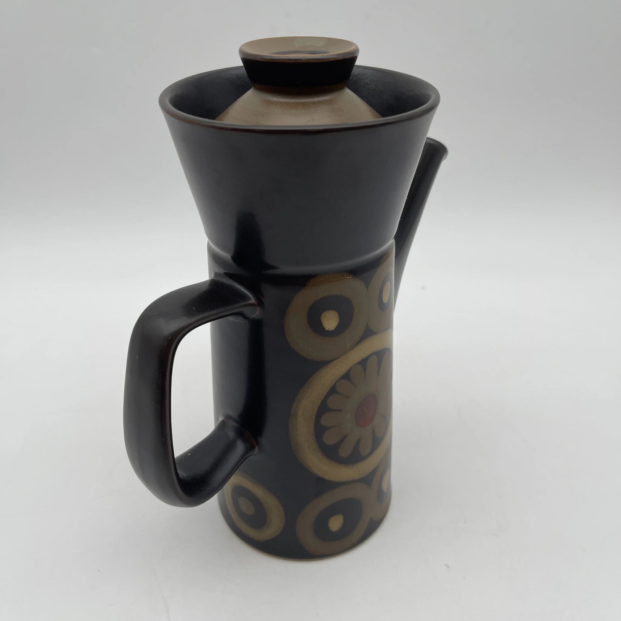 【复古】咖啡壶/ Denby(登比)/估计20c晚/石头服装/英国
