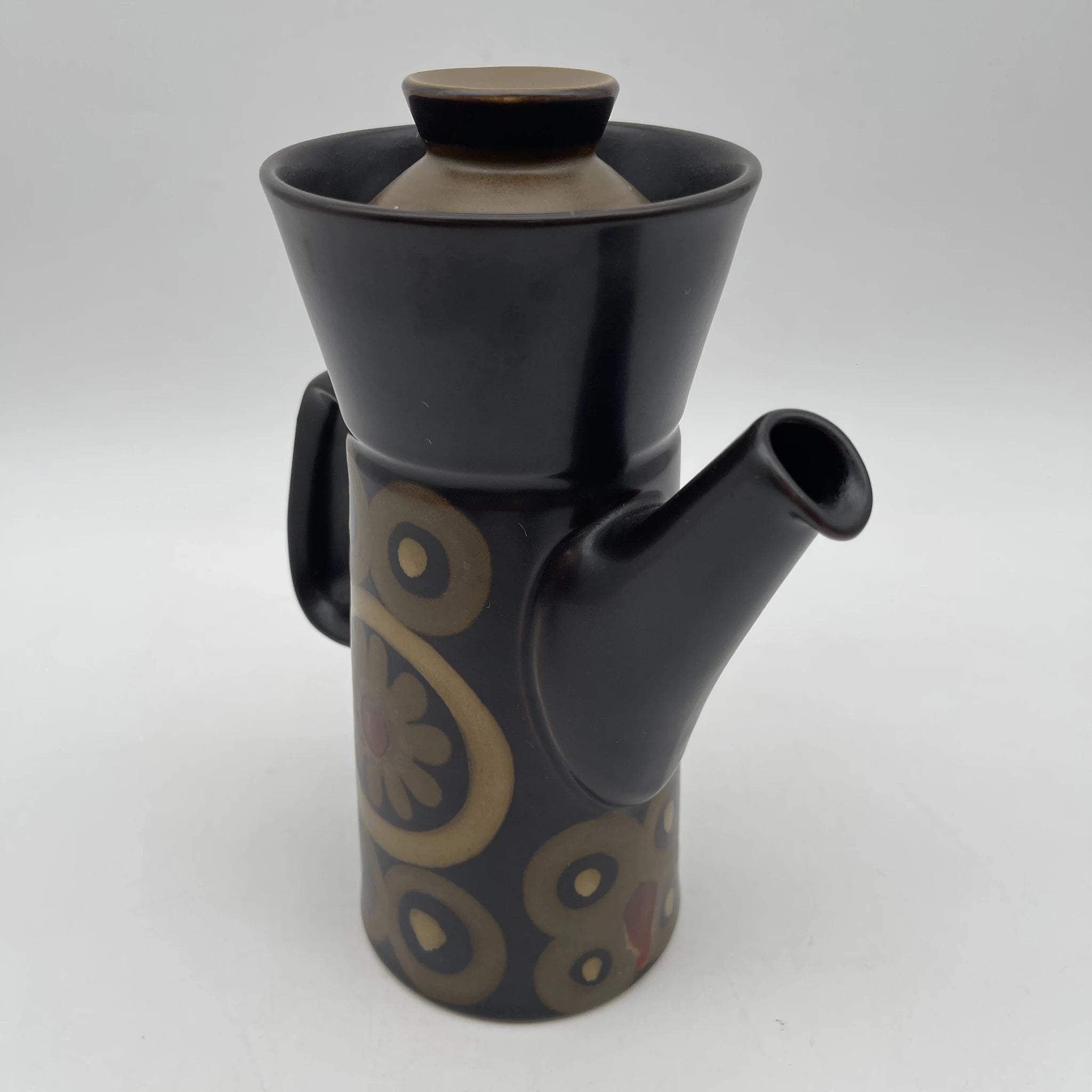 【复古】咖啡壶/ Denby(登比)/估计20c晚/石头服装/英国
