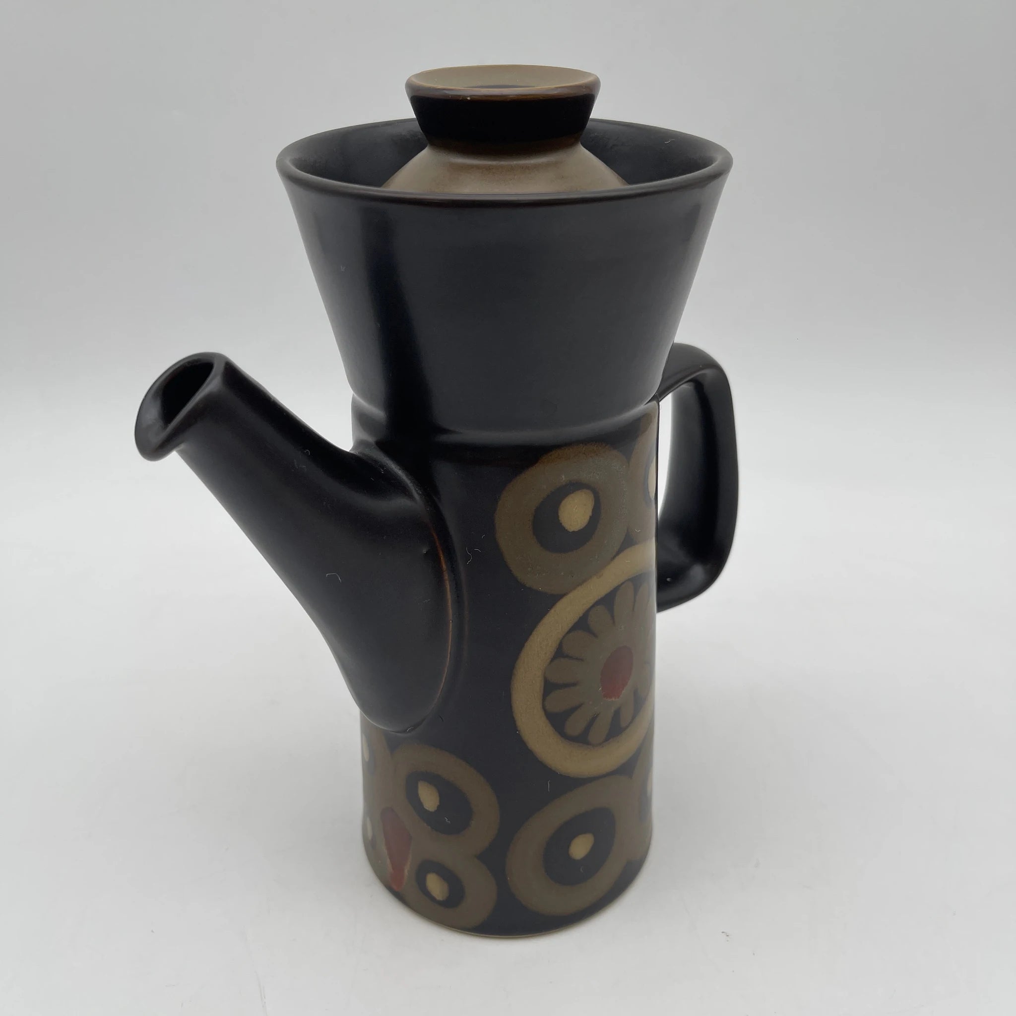 【复古】咖啡壶/ Denby(登比)/估计20c晚/石头服装/英国