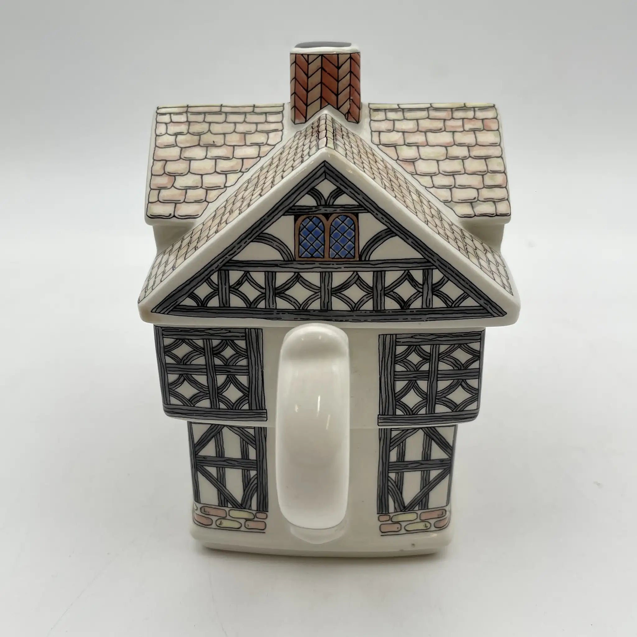 【リユース】 ティーポット / James Sadler & Sons / English Country Houses / Tudor House / 推定1990s / 陶器 / イギリス / チューダー様式, ハーフ・ティンバー