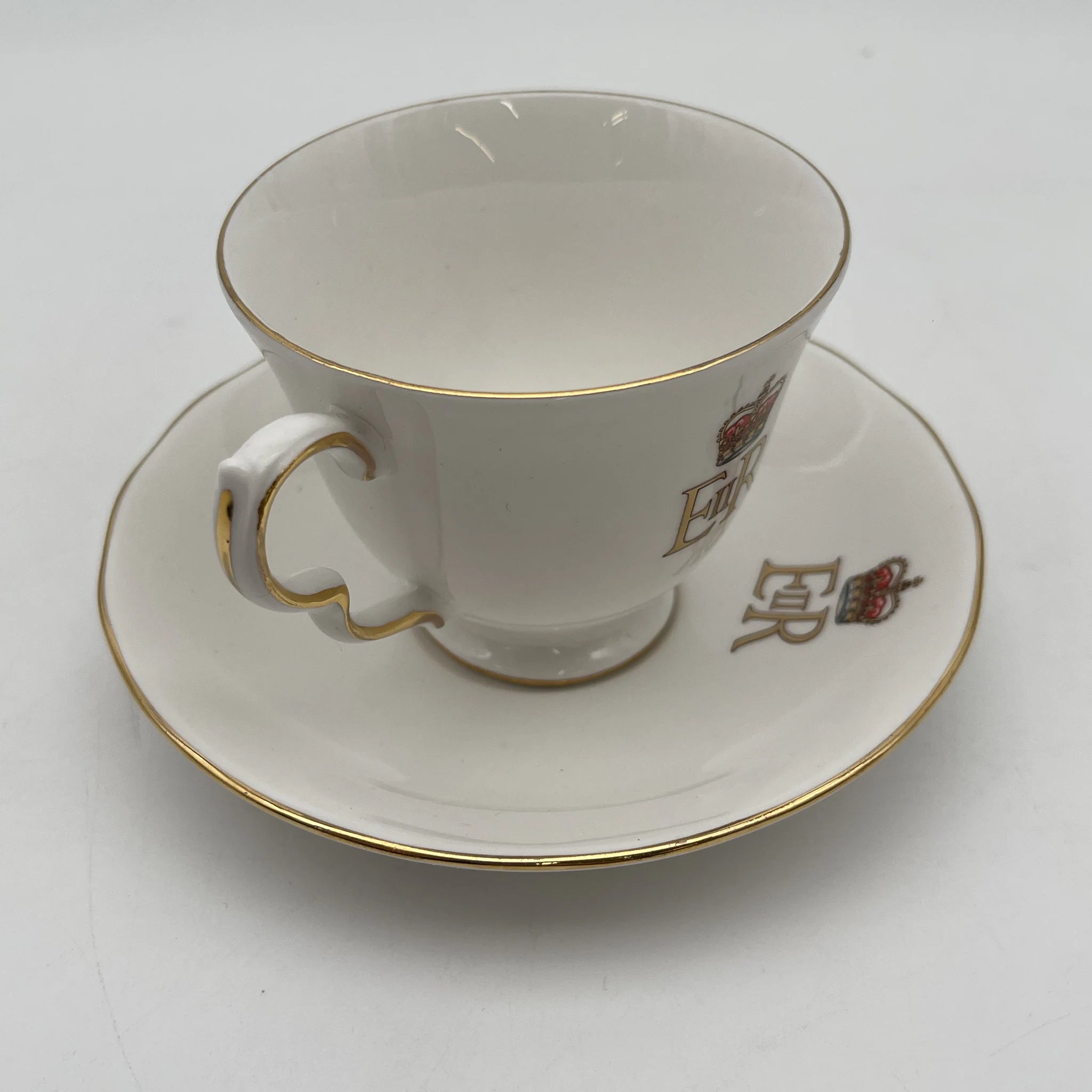 Queen Anne / The Queen's Silver Jubilee 1952-1977 / 1977 / Bone China /英国/ 伊丽莎白二世,金色