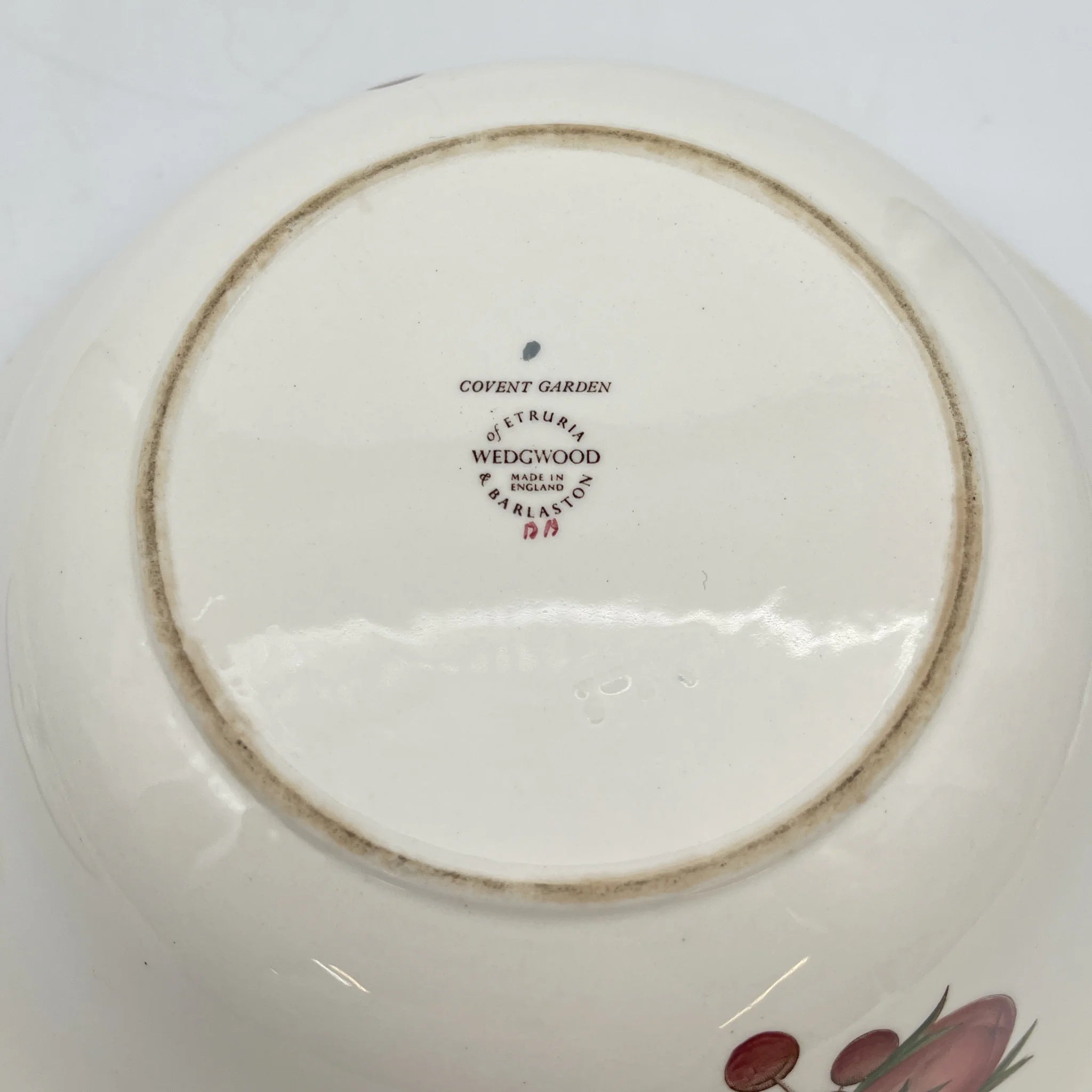 【复古】砂锅(带盖的深型焗烤盘)/ Wedgewood / Covent Garden /估计20c中期/陶器/英国/植物艺术