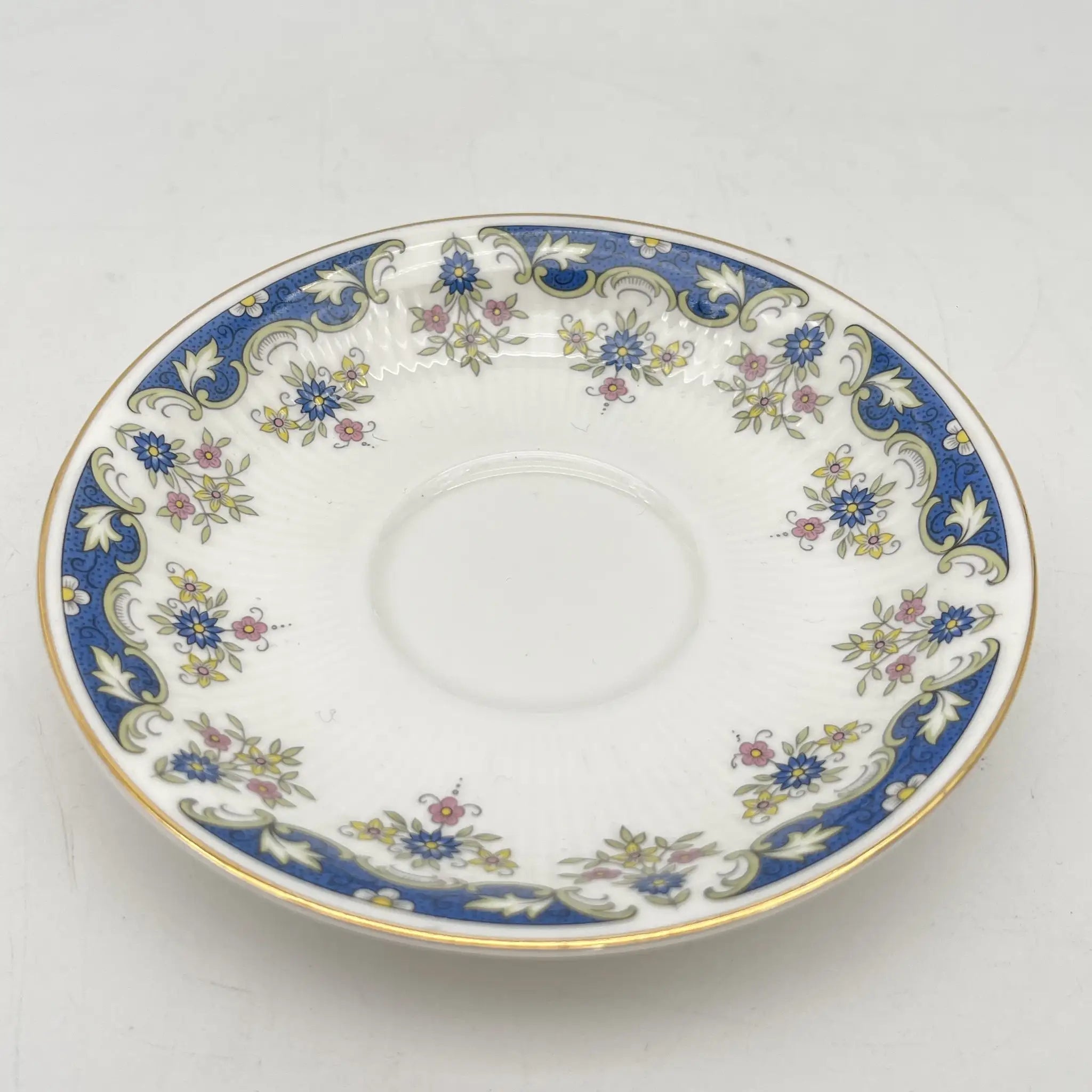 【复古】杯&碟2p / Paragon / Coniston /估计20c中期/ Fine Bone China /英国/果味,钴,小花