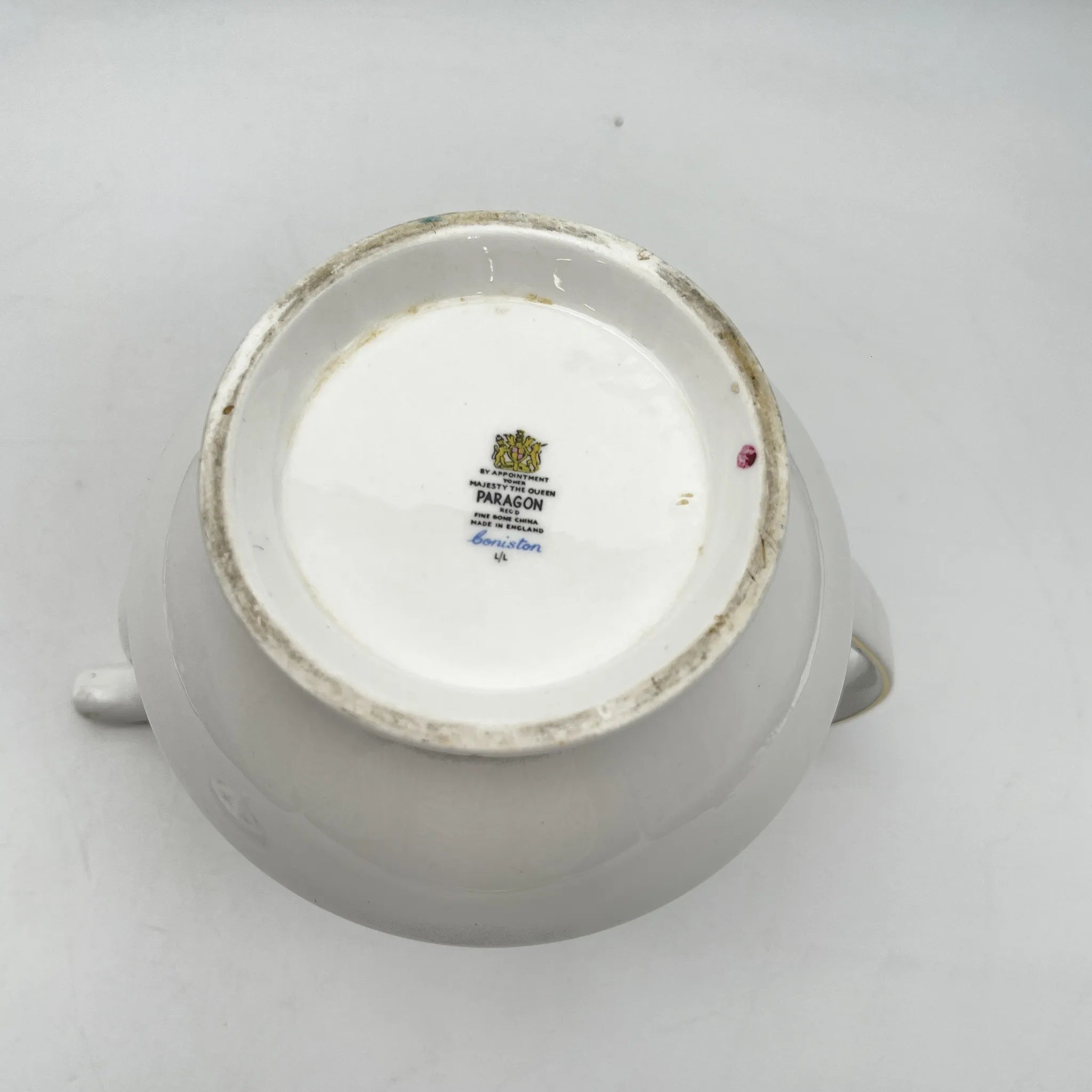 【复古】咖啡壶/ Paragon / Coniston /估计20c中期/ Fine Bone China /英国/果味,钴,小花