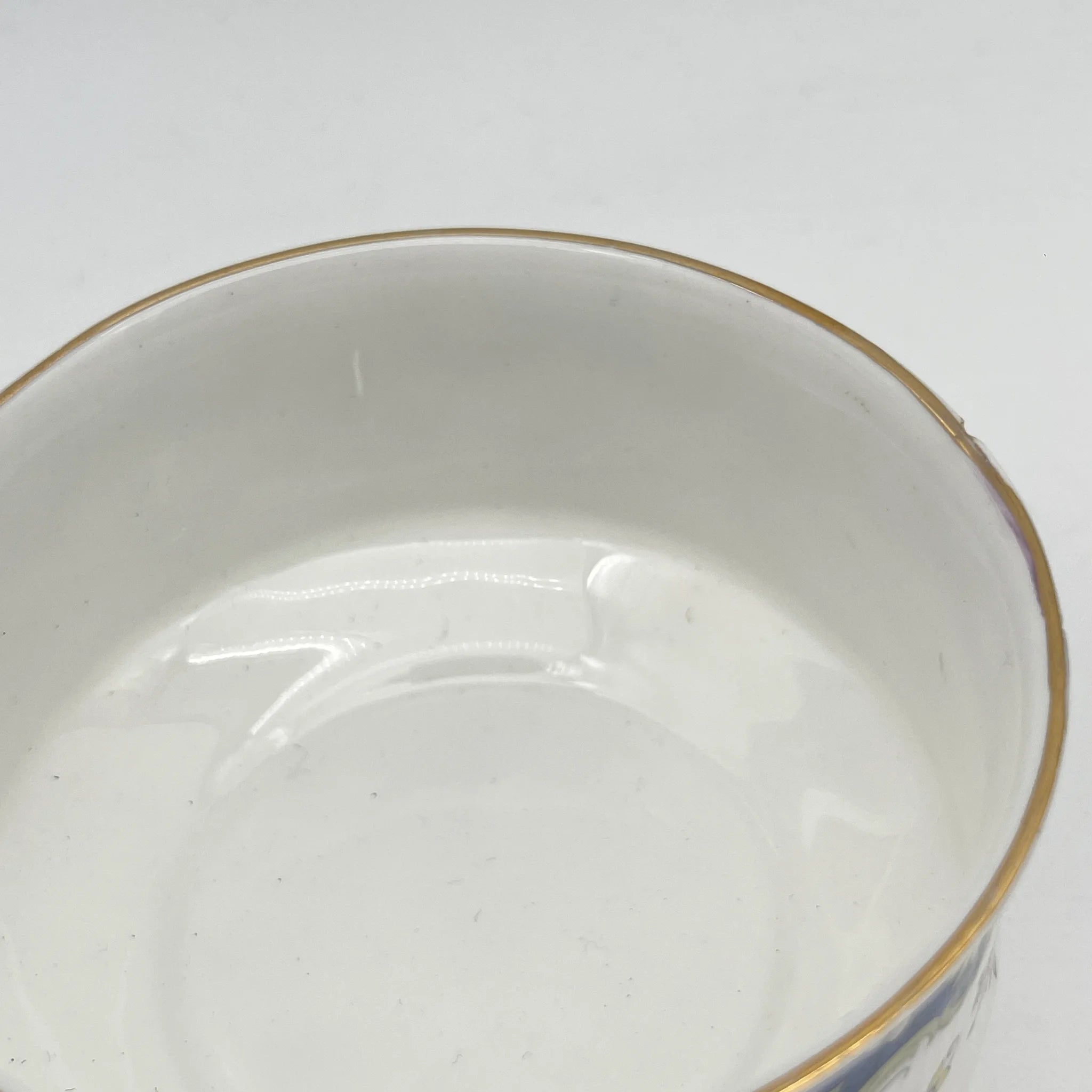 【复古】糖碗/ Paragon / Coniston /估计20c中期/ Fine Bone China /英国/果味,钴,小花