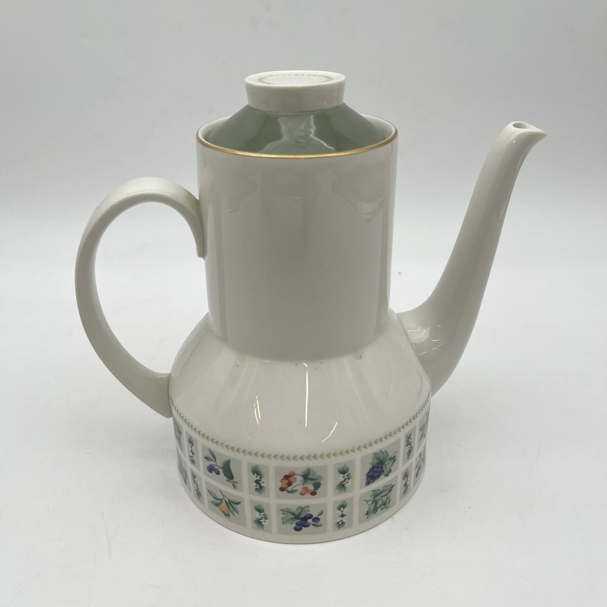【复古】咖啡壶/ Royal Doulton / Tapestry /估计20c中后期/瓷器/英国/水果