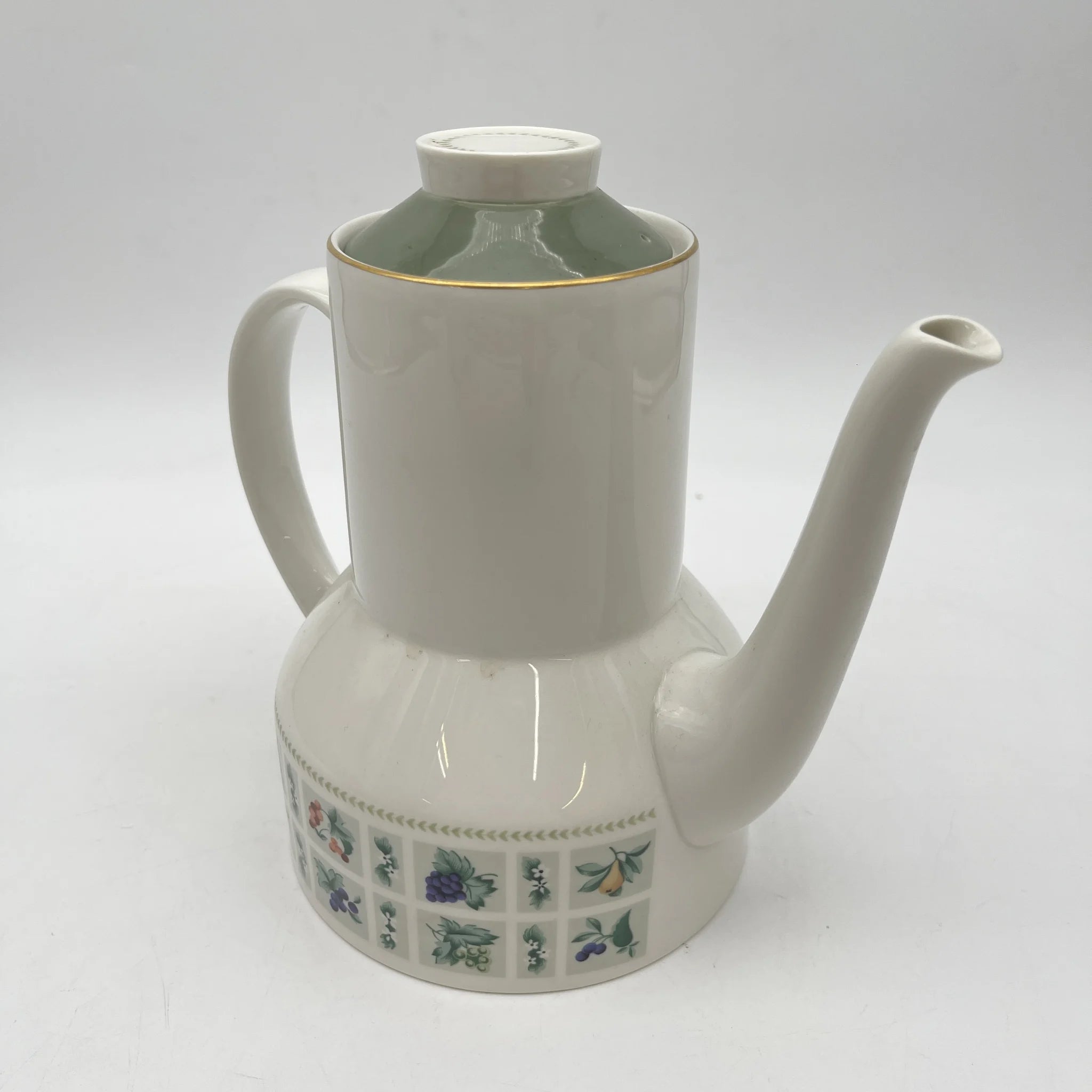 【复古】咖啡壶/ Royal Doulton / Tapestry /估计20c中后期/瓷器/英国/水果