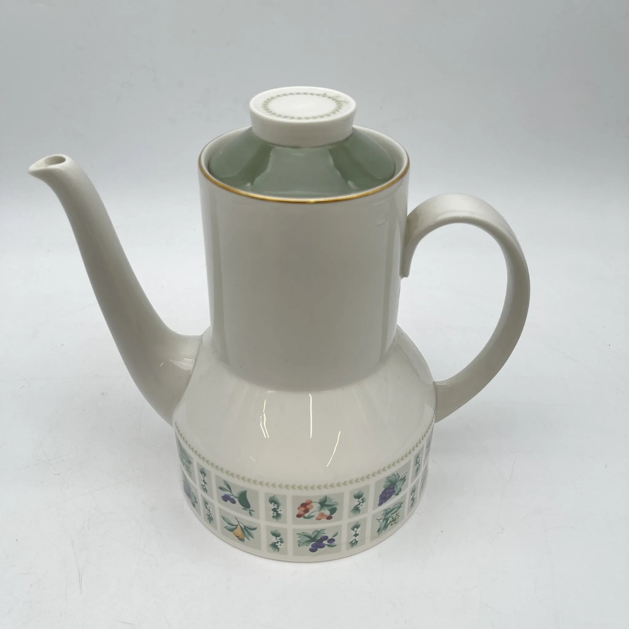 【复古】咖啡壶/ Royal Doulton / Tapestry /估计20c中后期/瓷器/英国/水果
