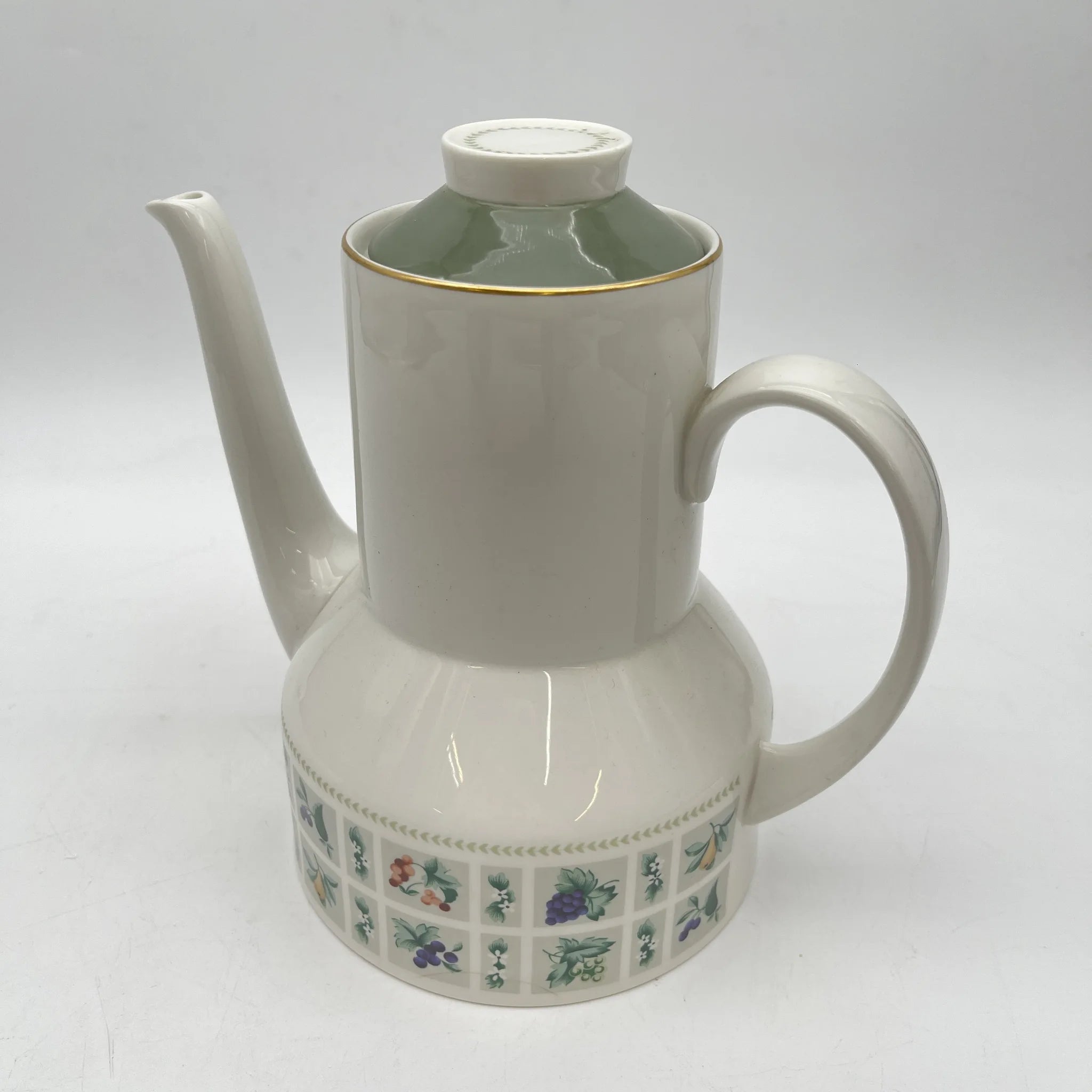【复古】咖啡壶/ Royal Doulton / Tapestry /估计20c中后期/瓷器/英国/水果
