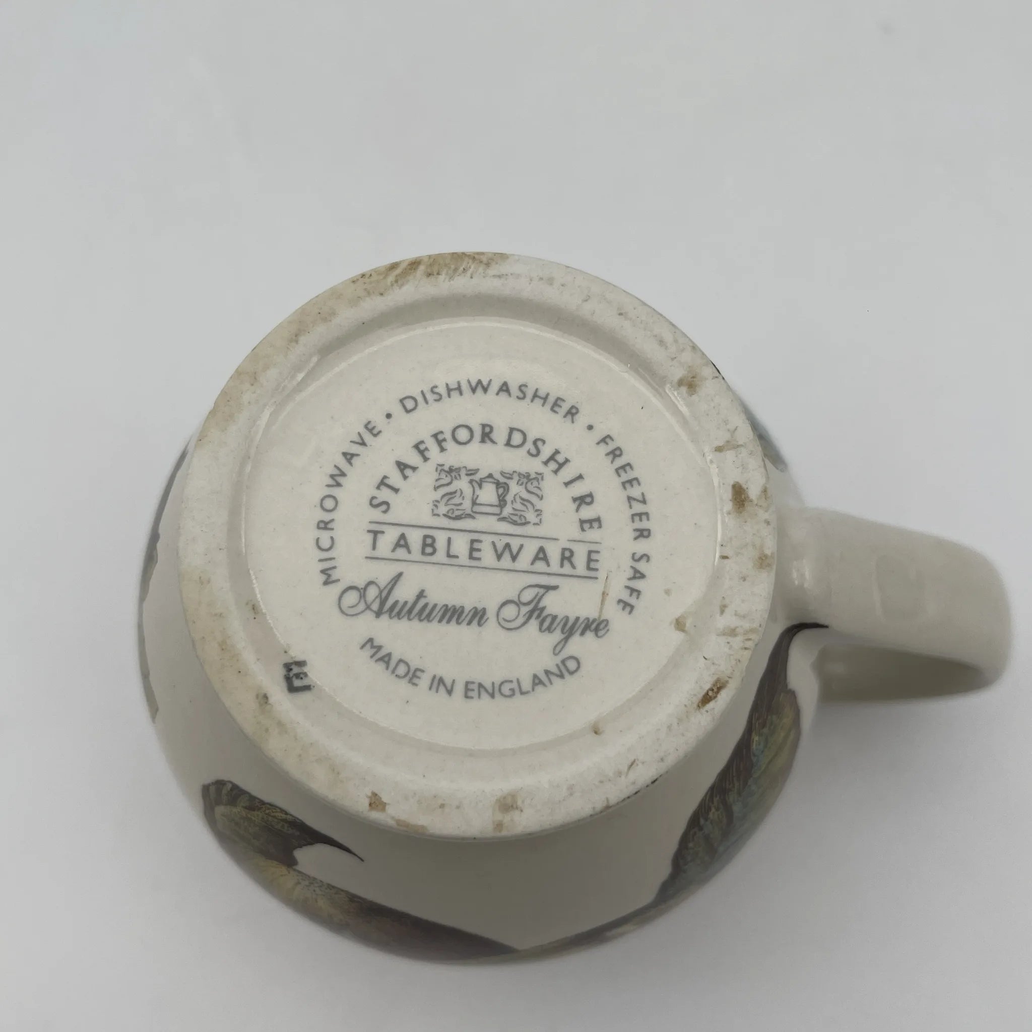 【复古】牛奶罐/ Staffordshire Tableware / Autumn Fayre /估计20c晚期/陶器/英国/水果