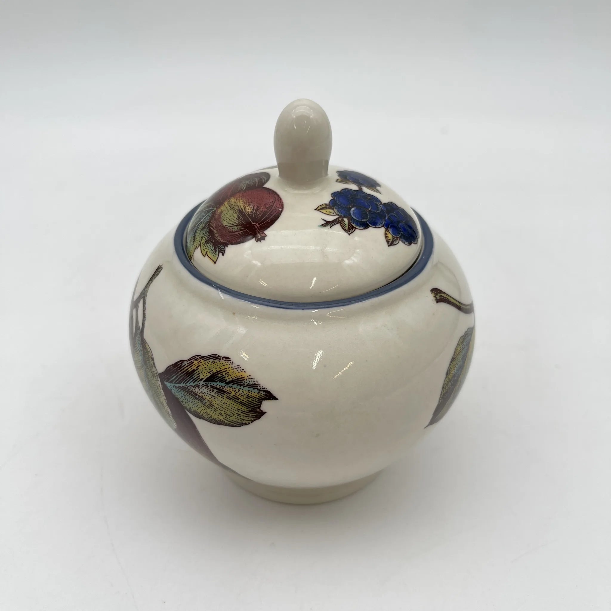 【复古】糖碗/ Staffordshire Tableware / Autumn Fayre /估计20c晚期/陶器/英国/水果