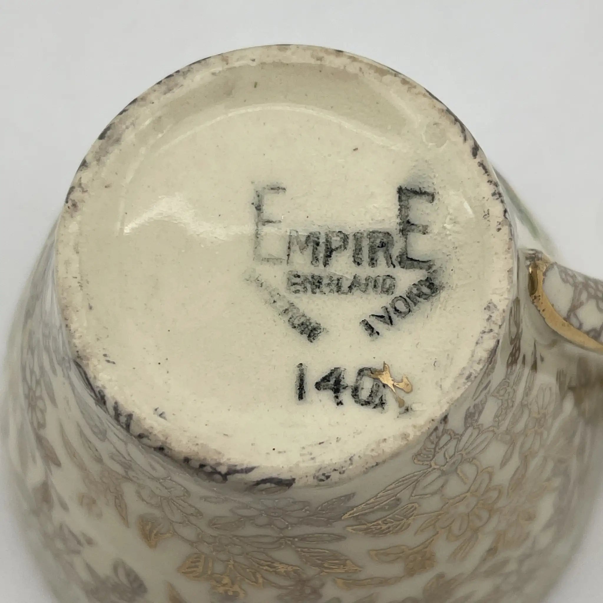 【复古】杯和碟子2p / Empire Porcelain /估计20c中期/陶器/英国/ chints