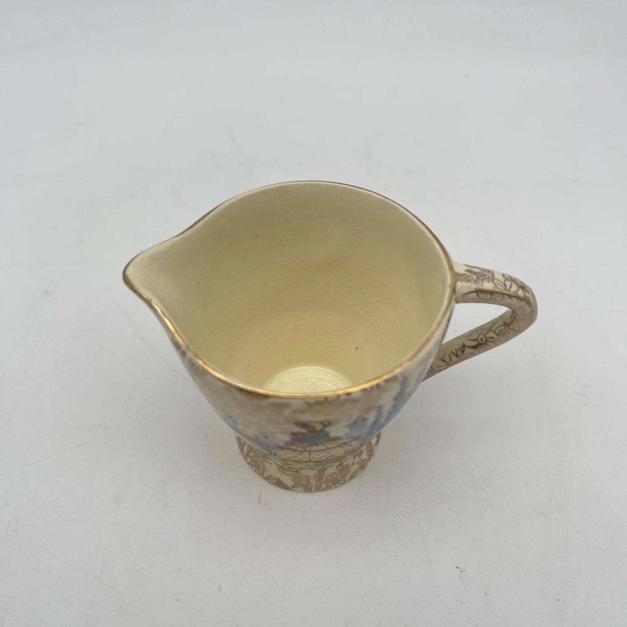 【复古】牛奶瓶/ Empire Porcelain /估计20c中期/陶器/英国/ chints